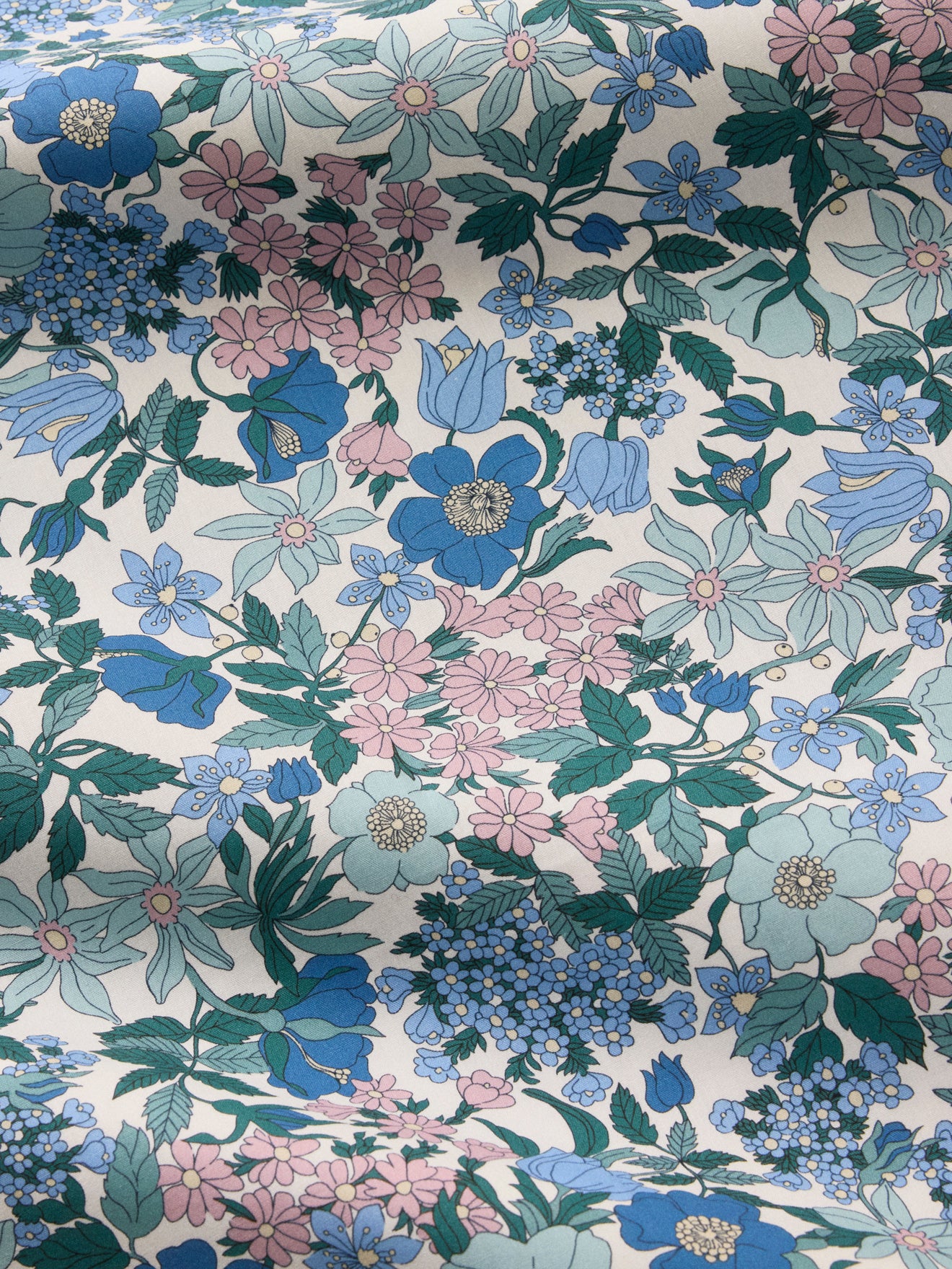 Housse de couette percale de coton et tissu Liberty - Image 5