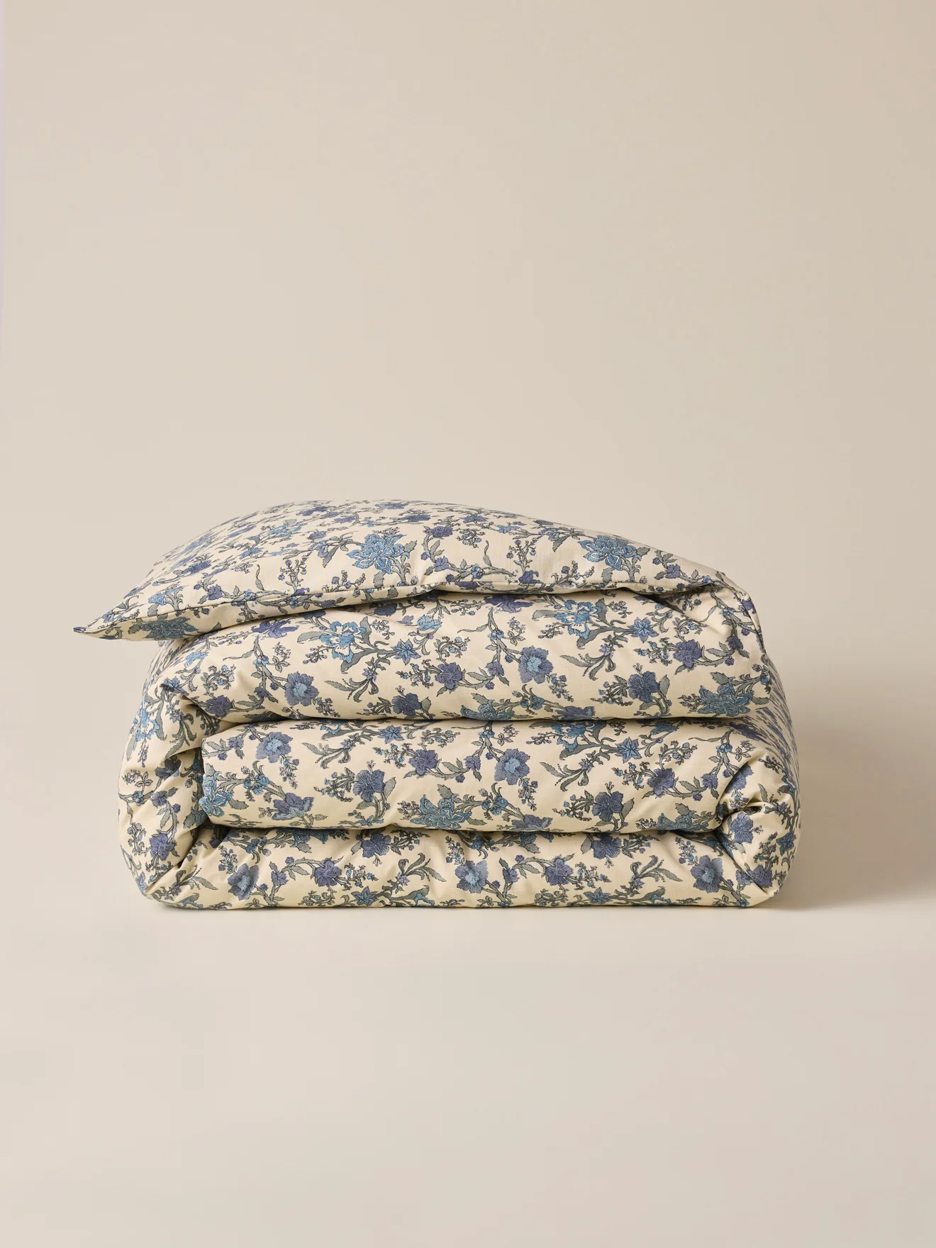 Housse de couette coton aspect lin "Aurore" - Image 2