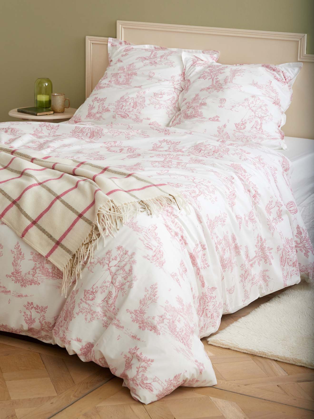Housse de couette percale de coton "Esprit Toile de Jouy" - Image 2