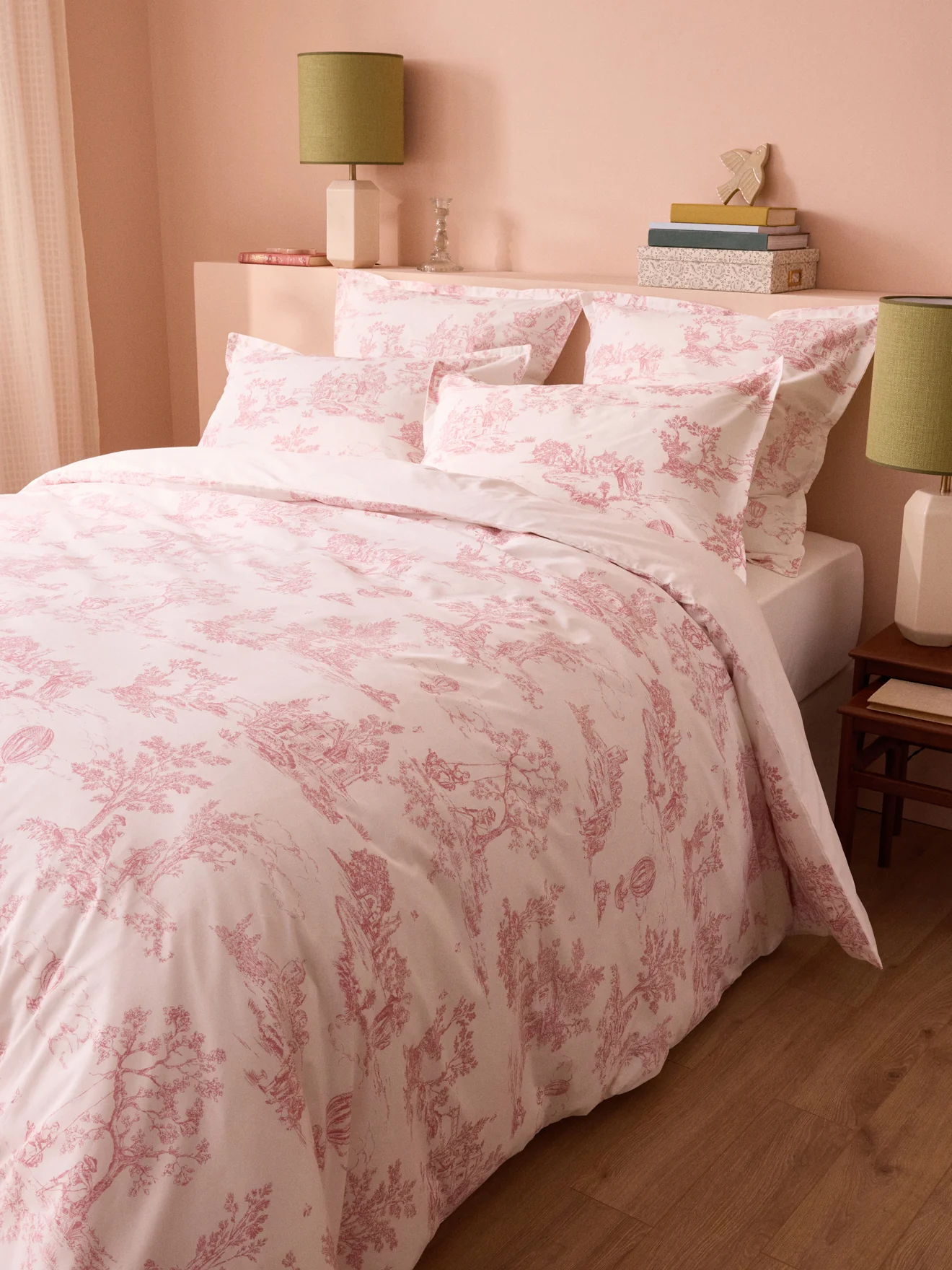 Housse de couette percale de coton "Esprit Toile de Jouy" - Image 3