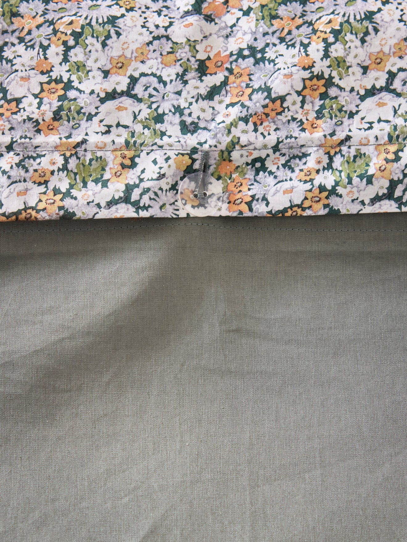 Housse de couette percale de coton et tissu Liberty "Shasta" - Image 3