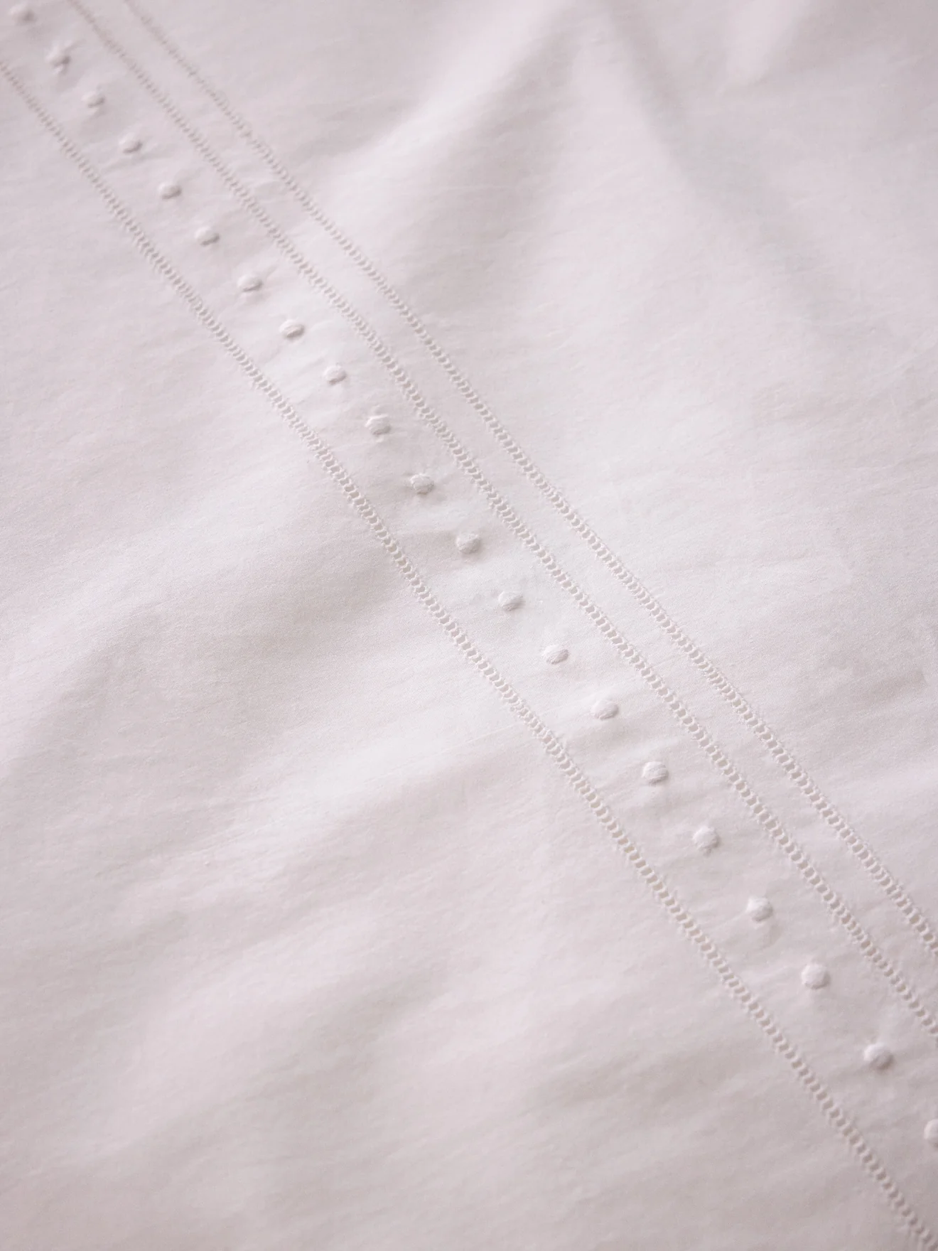 Housse de couette percale de coton brodée "Aglaé" - Image 2
