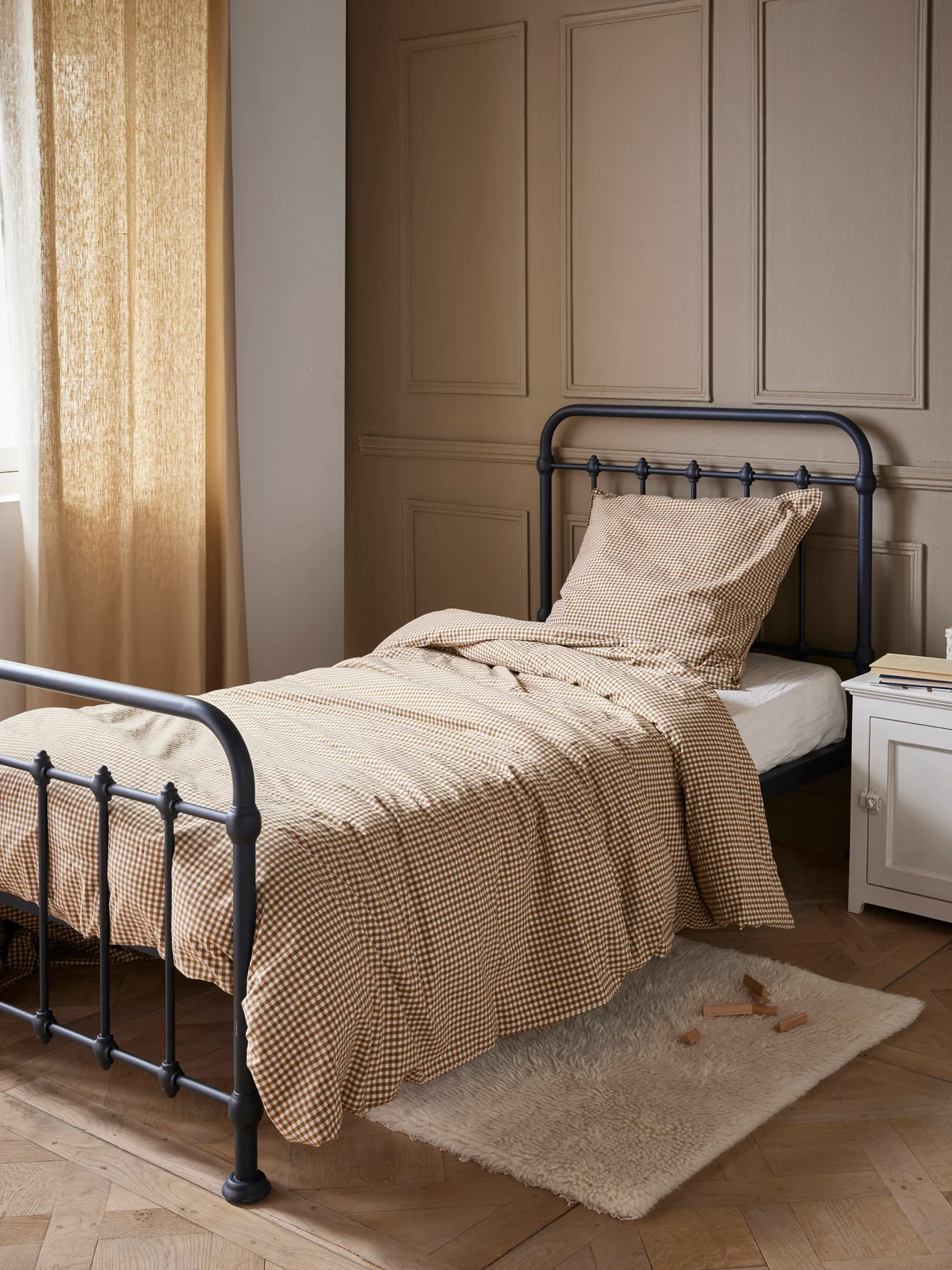 Housse de couette percale de coton "Vichy" - Image 3