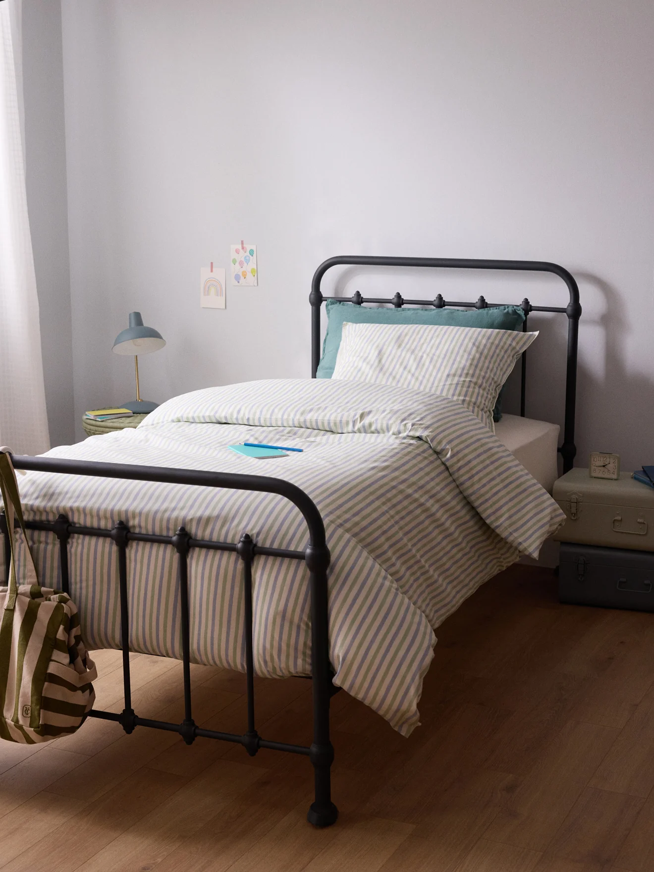 Housse de couette percale de coton "Marcelle" - Image 3
