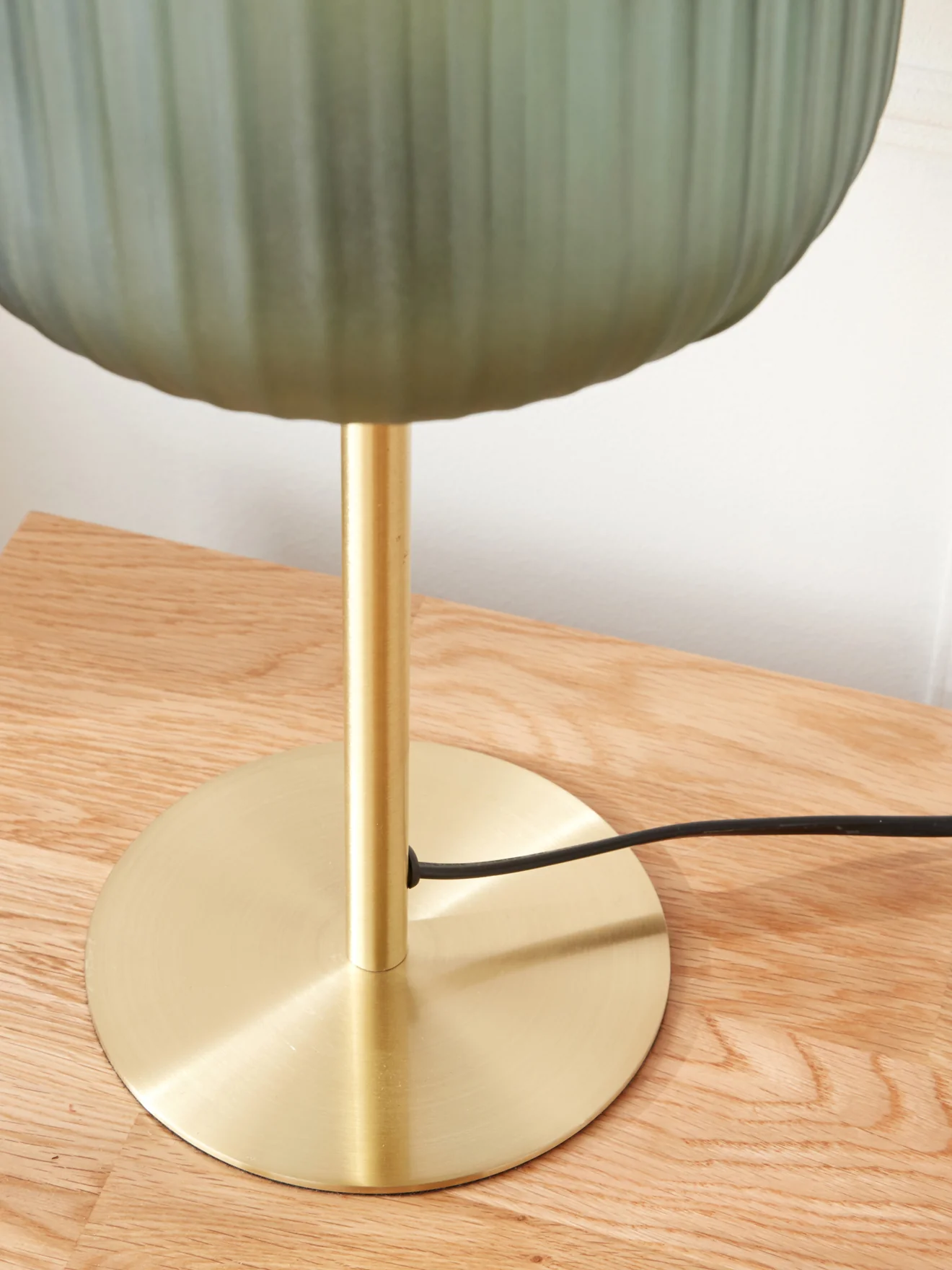 Lampe métal et verre strié - Image 2