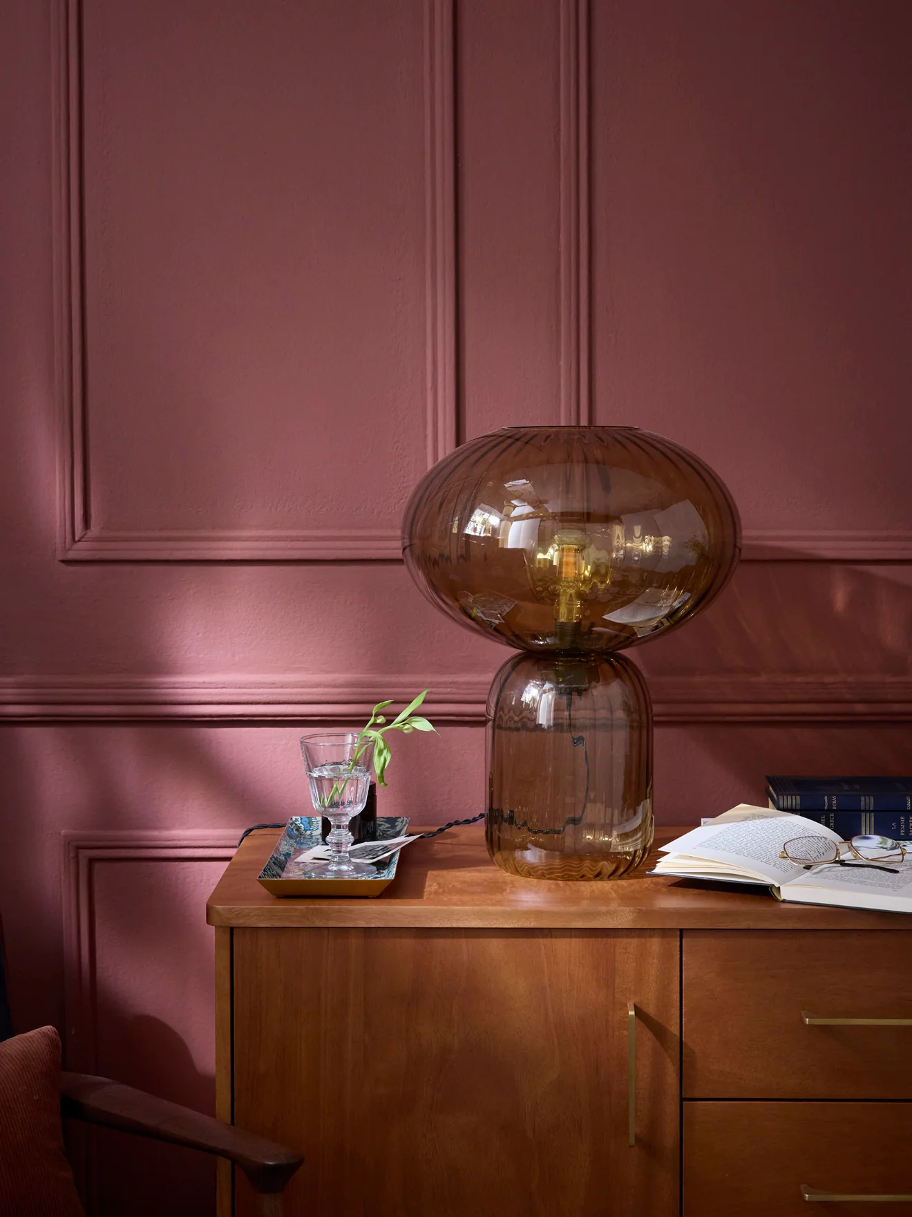 Lampe Martin en verre ciselé XL - Image 6