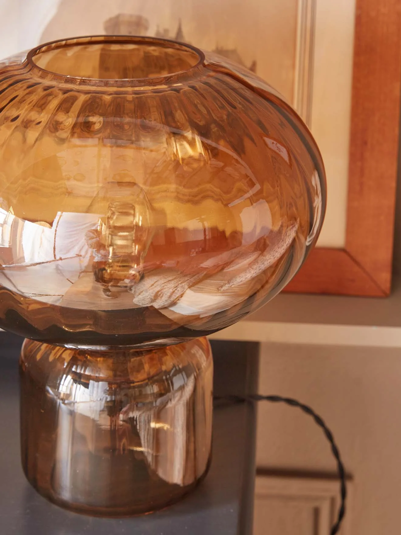 Lampe Martin en verre ciselé - Image 5