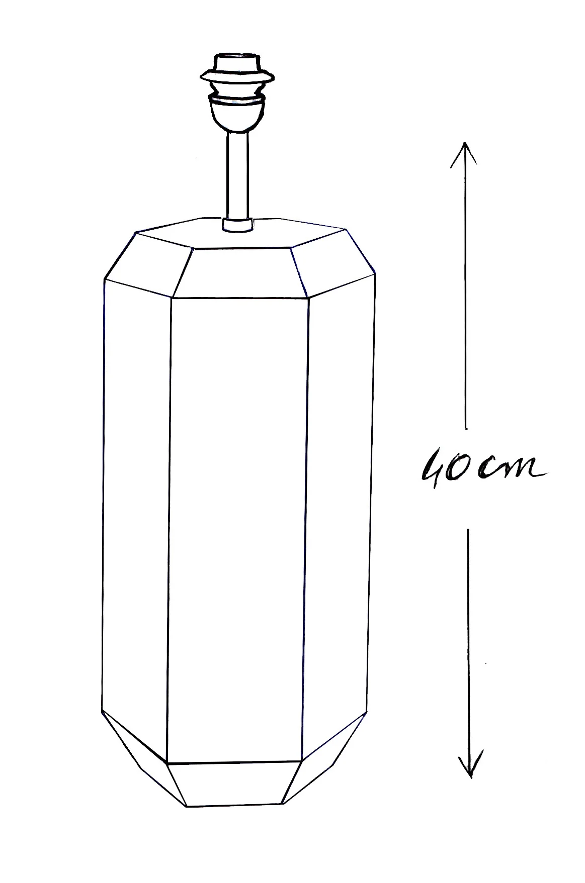 Pied de lampe en céramique - Grand modèle Victoire - Image 6
