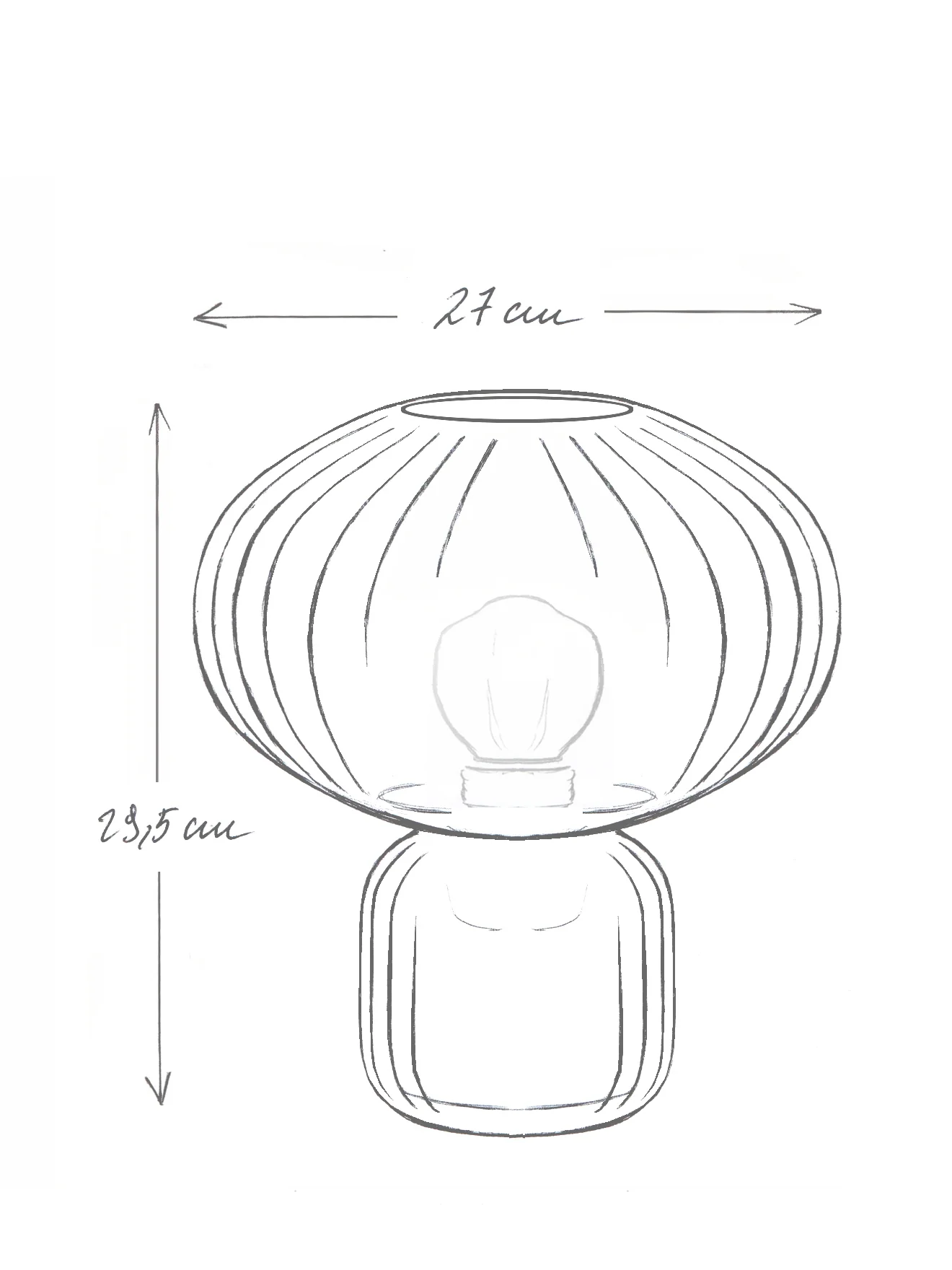Lampe Martin en verre ciselé - Image 4