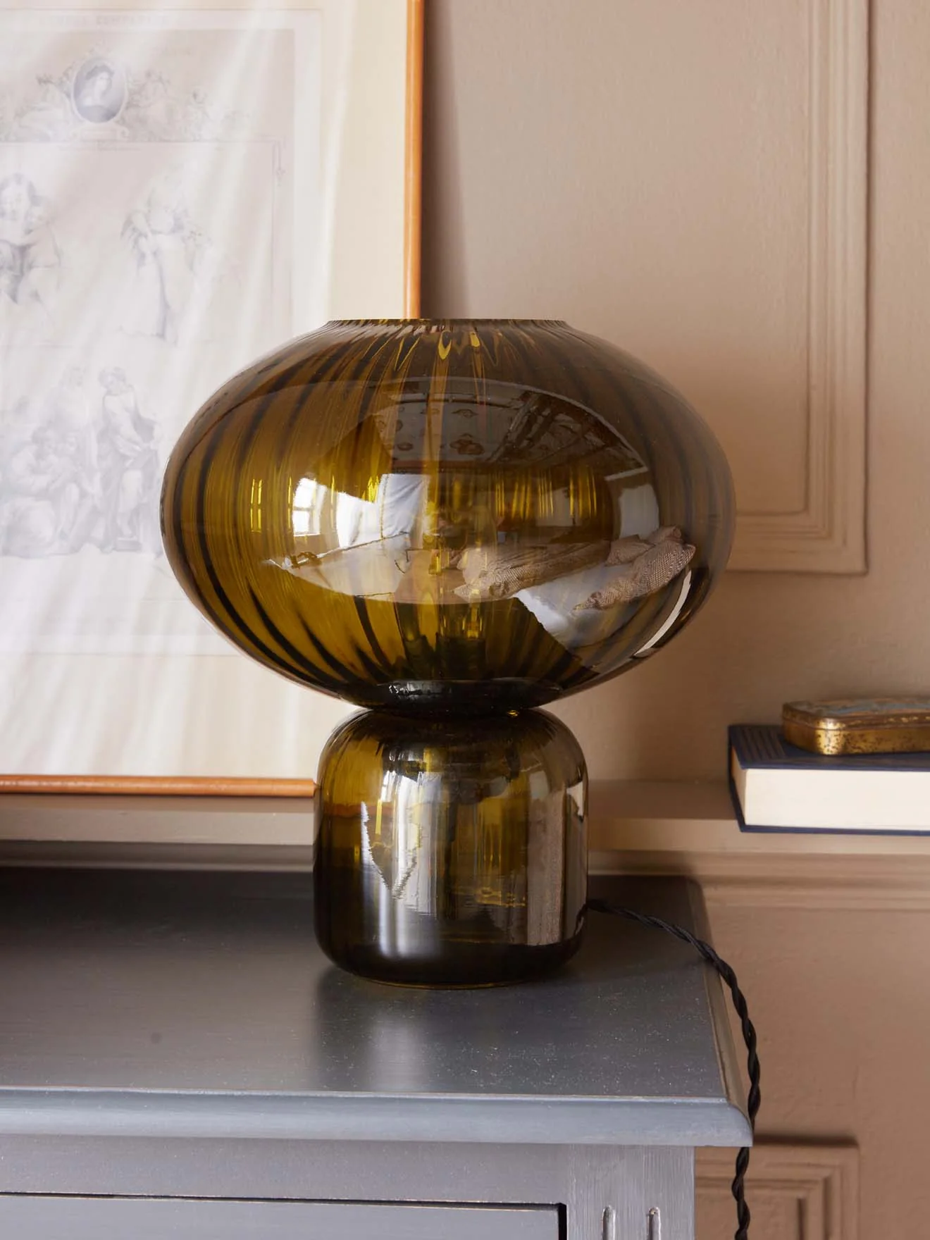 Lampe Martin en verre ciselé - Image 7