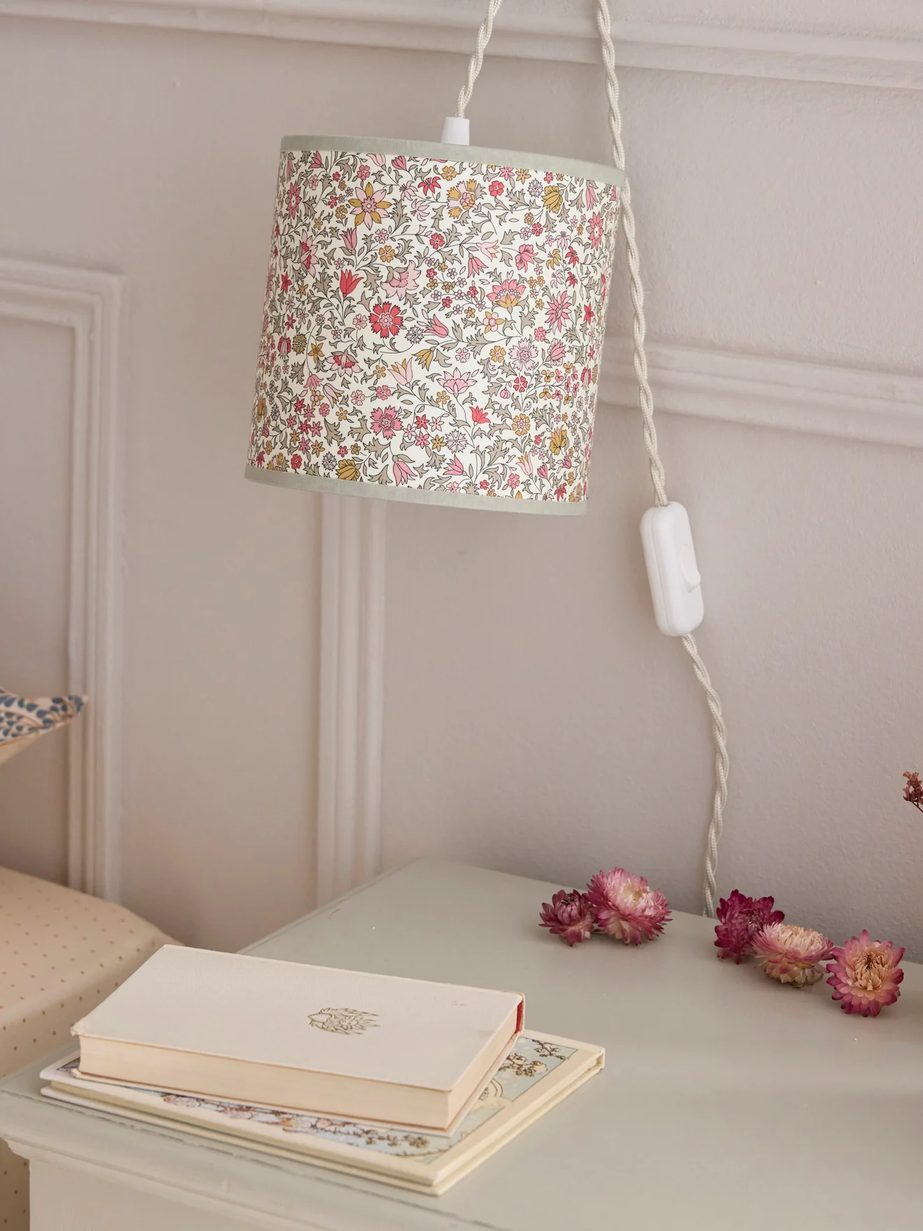 Abat-jour pour lampe baladeuse tissu Liberty - Image 2
