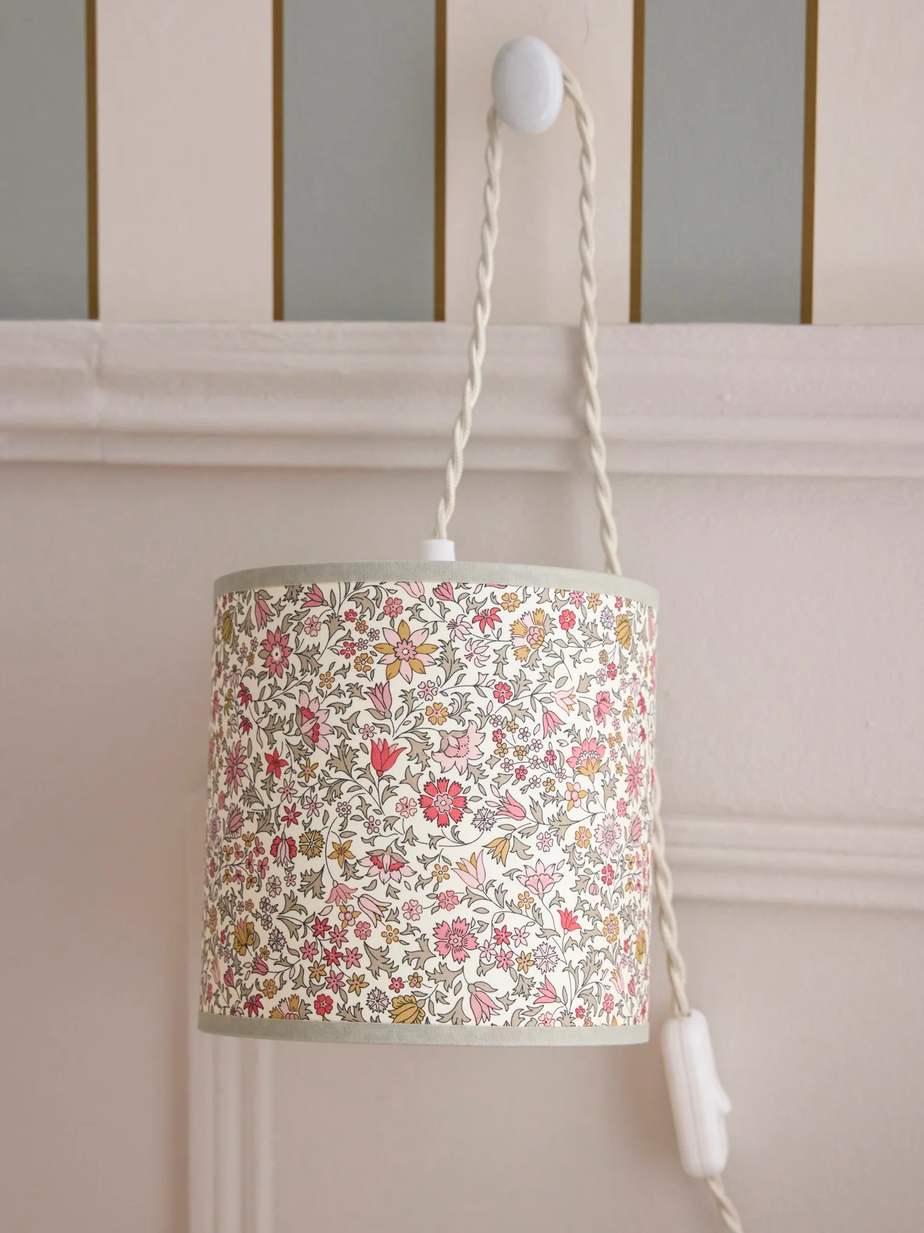 Abat-jour pour lampe baladeuse tissu Liberty - Image 3