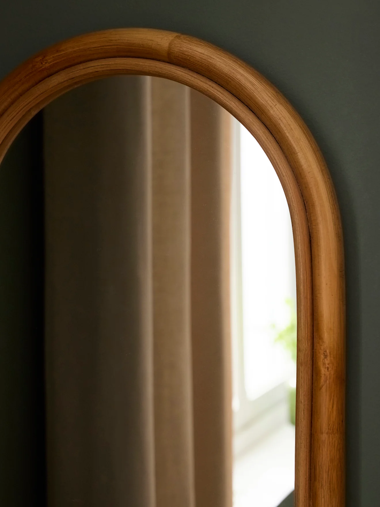 Miroir en rotin Céleste - Image 2