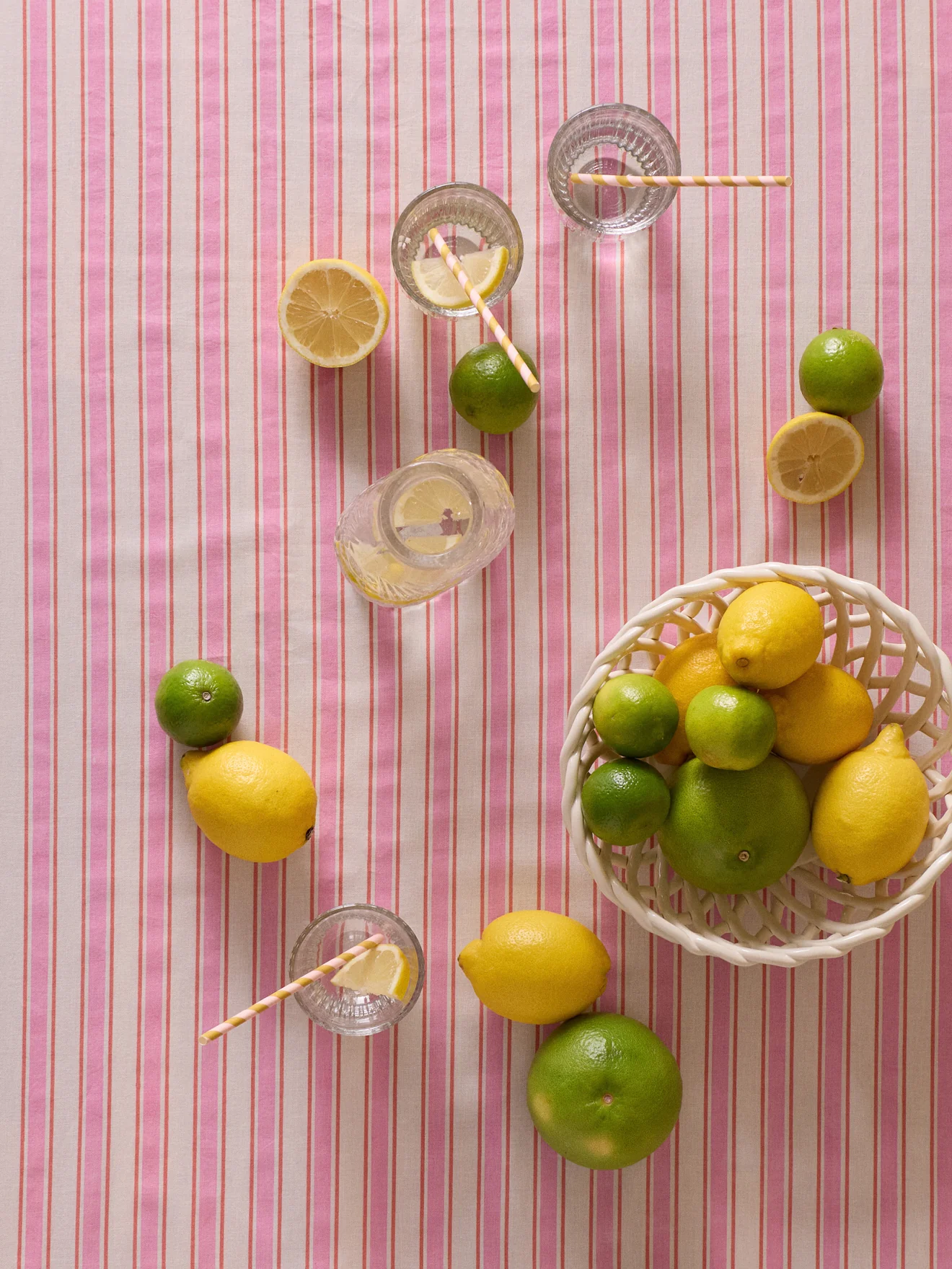 Nappe rayée en coton - Image 5