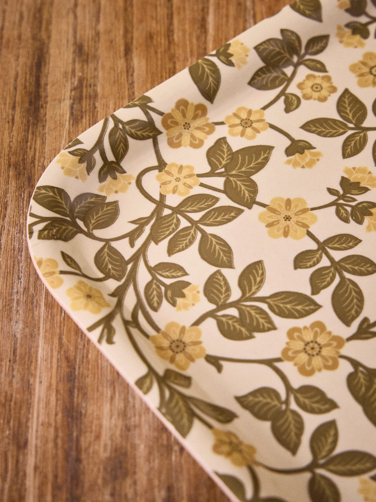 Plateau floral en bois - Image 3