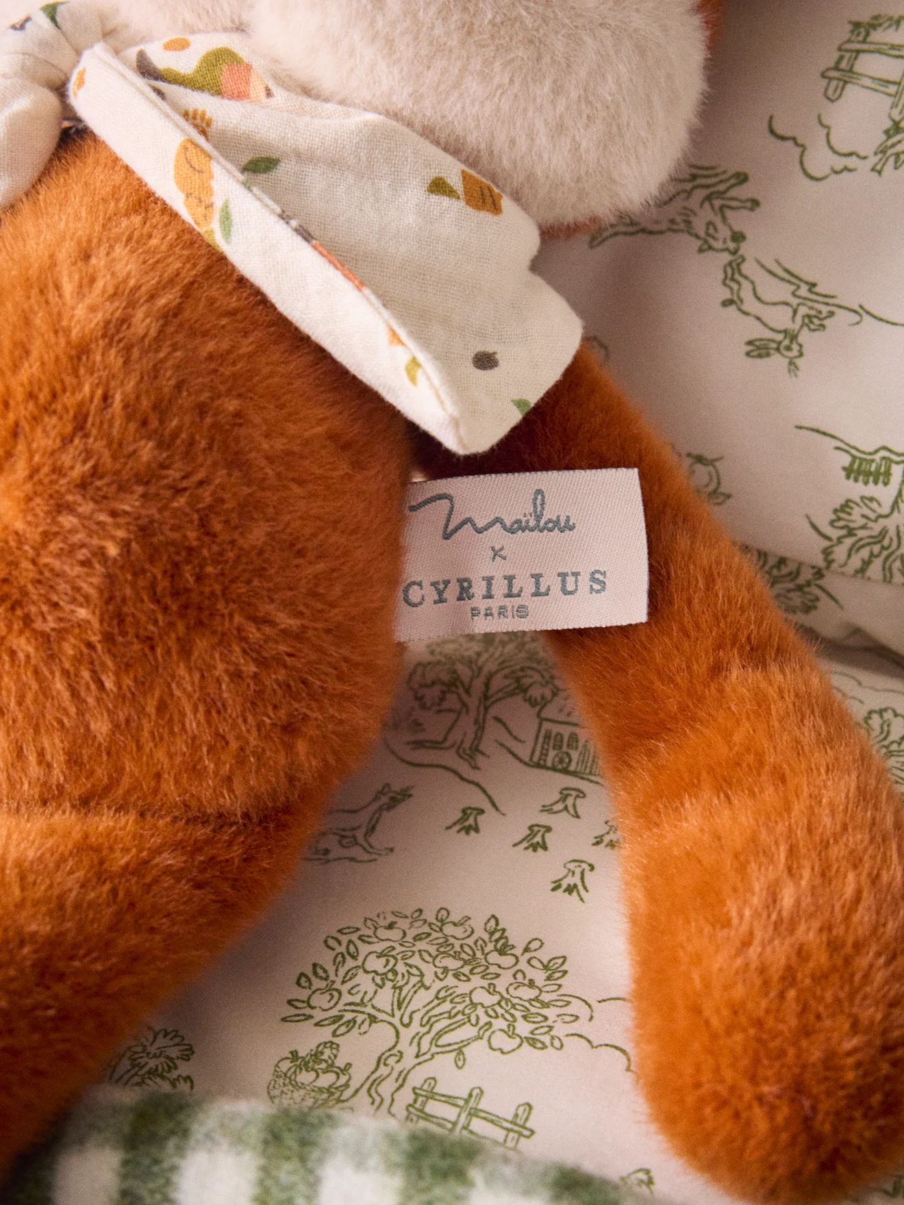 Peluche renard Lazare - Collection Cyrillus X Maïlou Tradition - Image 3