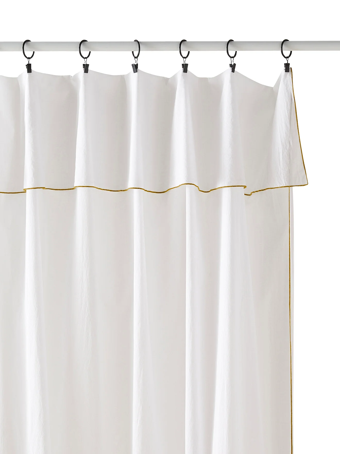 Panneau voile de coton finition point bourdon