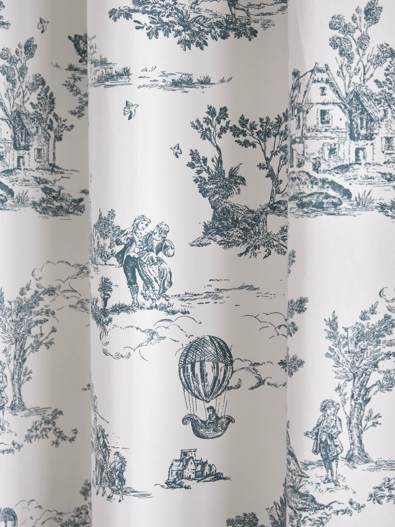 Rideau à oeillets esprit toile de Jouy - Image 2