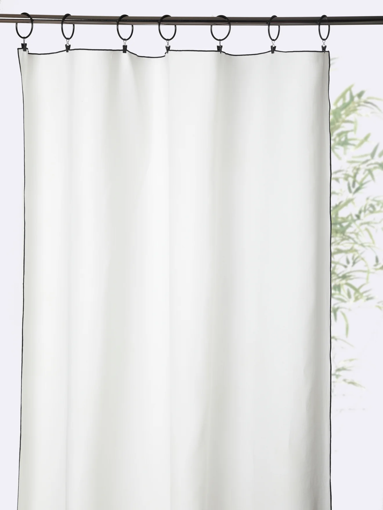 Panneau voile de coton finition point bourdon