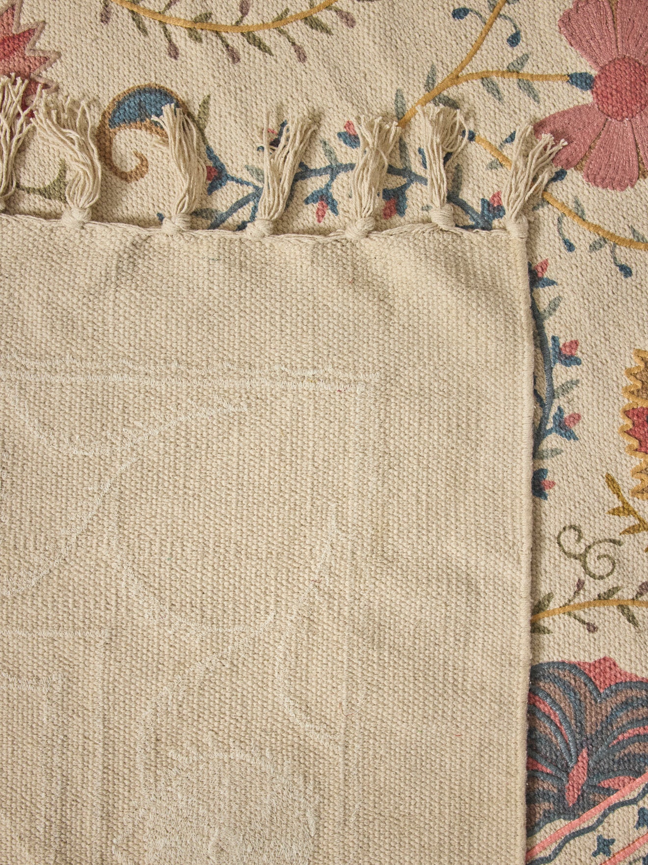 Tapis en coton brodé Flore - XS - Image 3