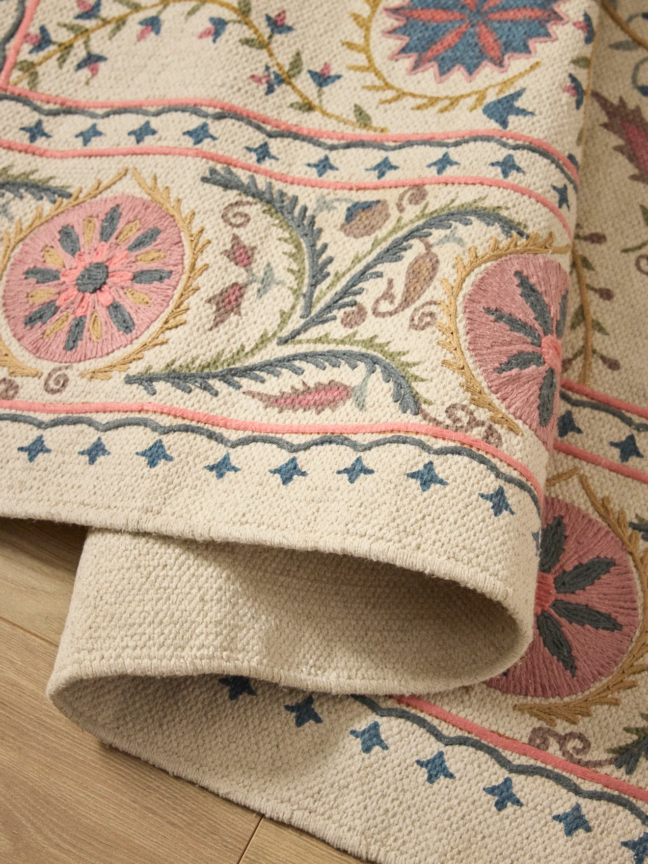 Tapis Flore en coton - Taille M - Image 4