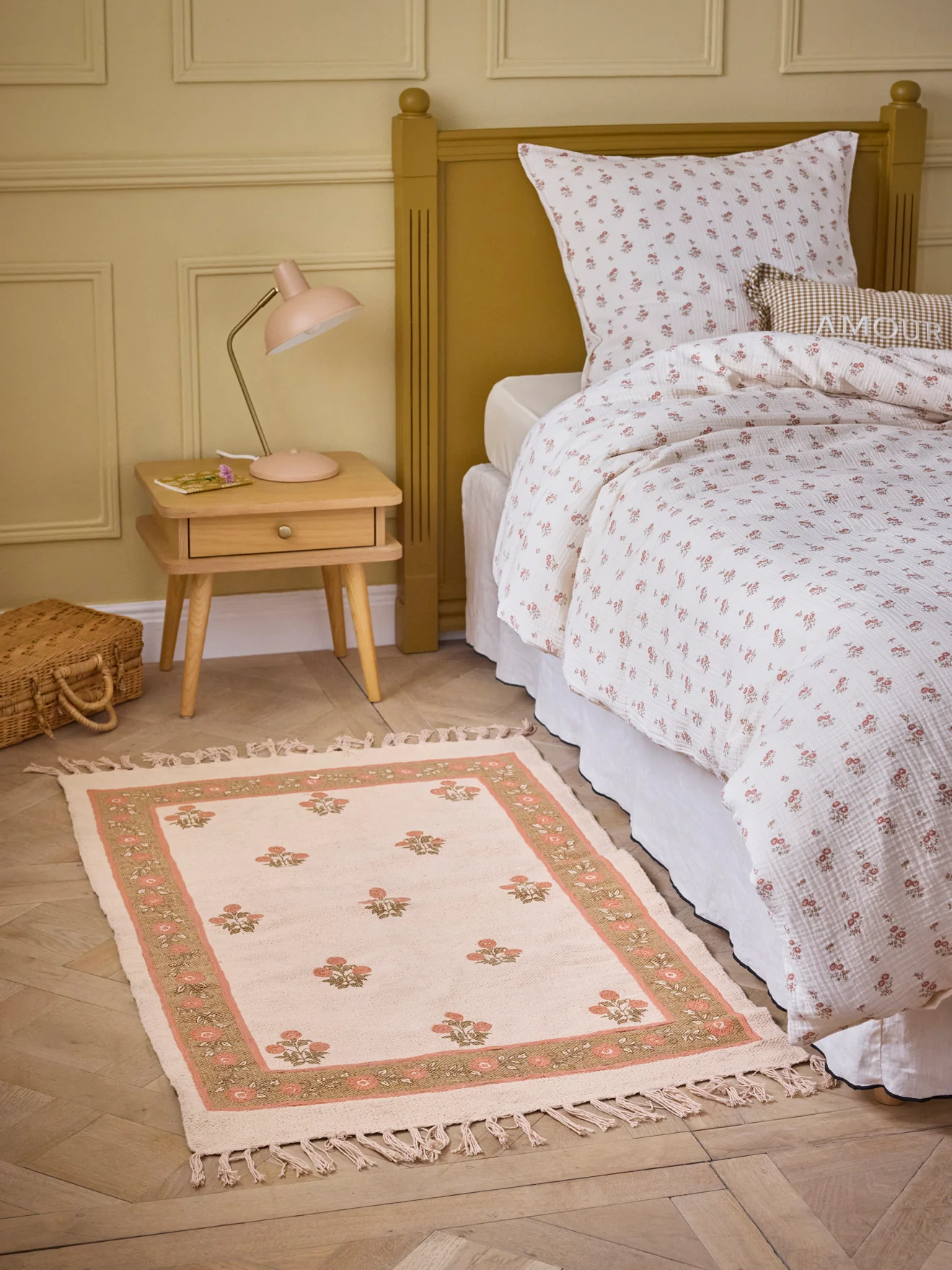 Tapis Agathe en coton brodé - Petit modèle - Image 2