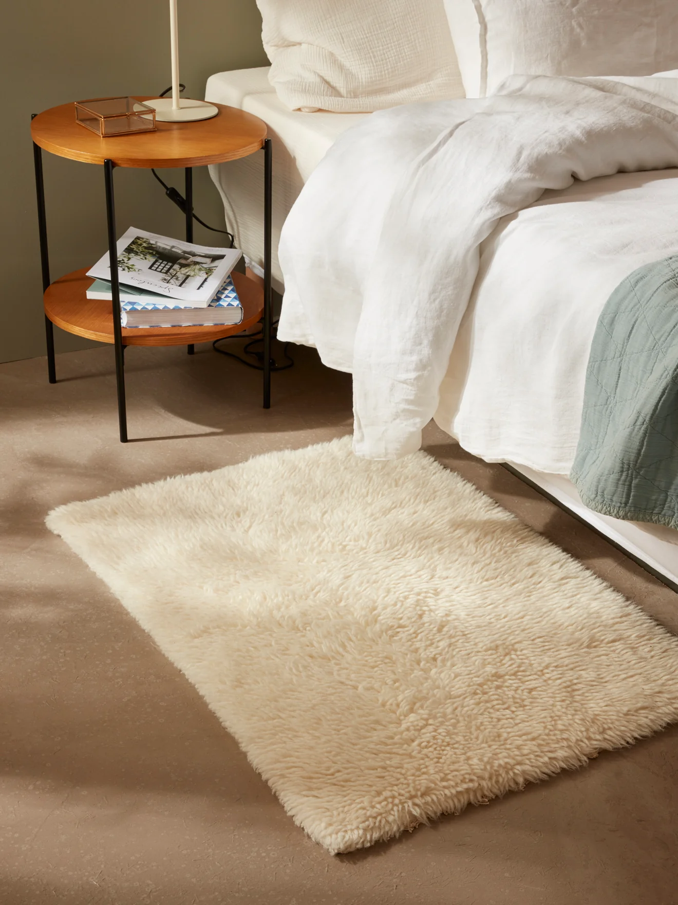 Petit tapis poils longs pure laine - Image 2