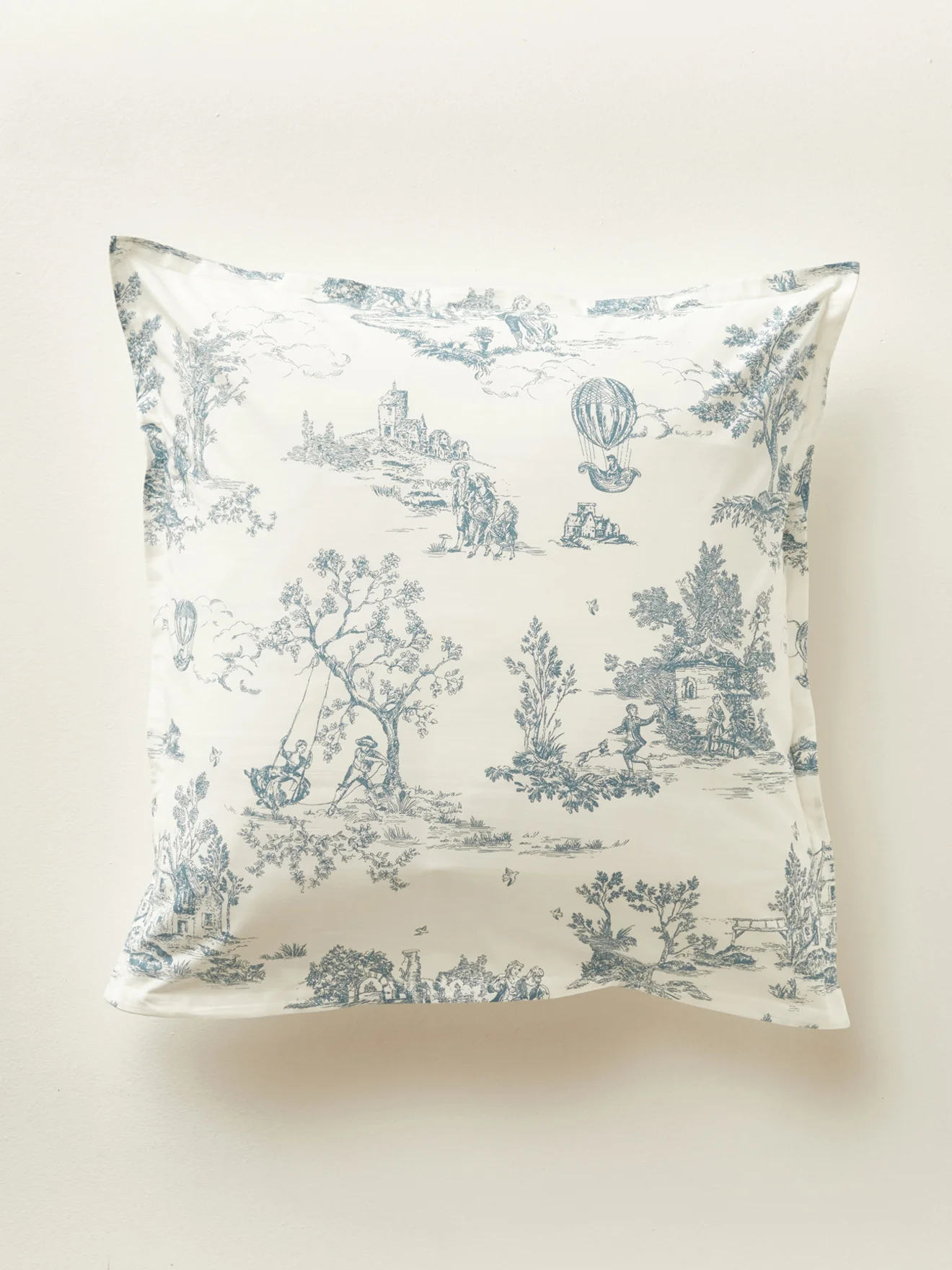 Taie d'oreiller percale de coton "Esprit Toile de Jouy" - Image 4