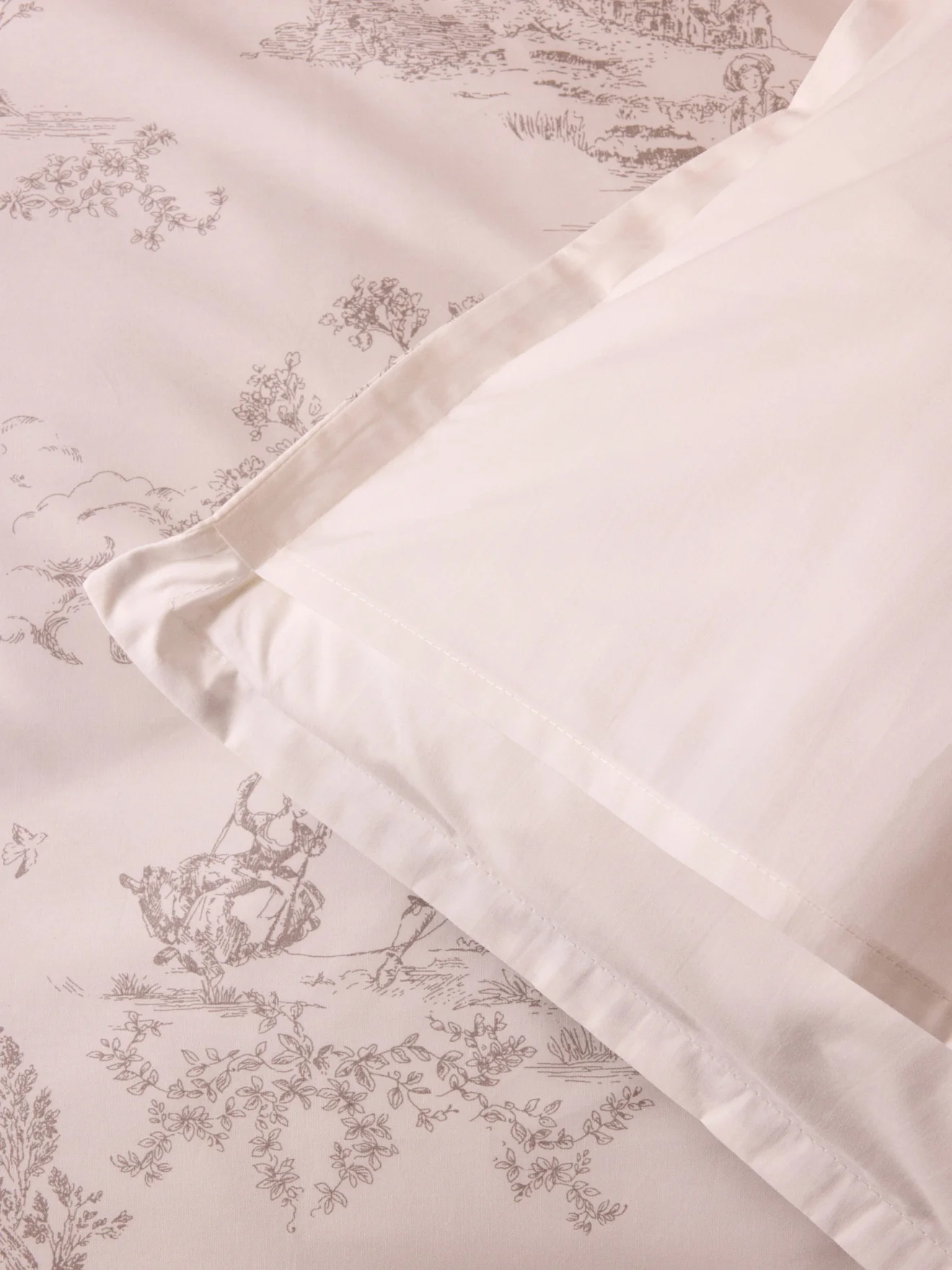 Taie d'oreiller percale de coton "Esprit Toile de Jouy" - Image 5