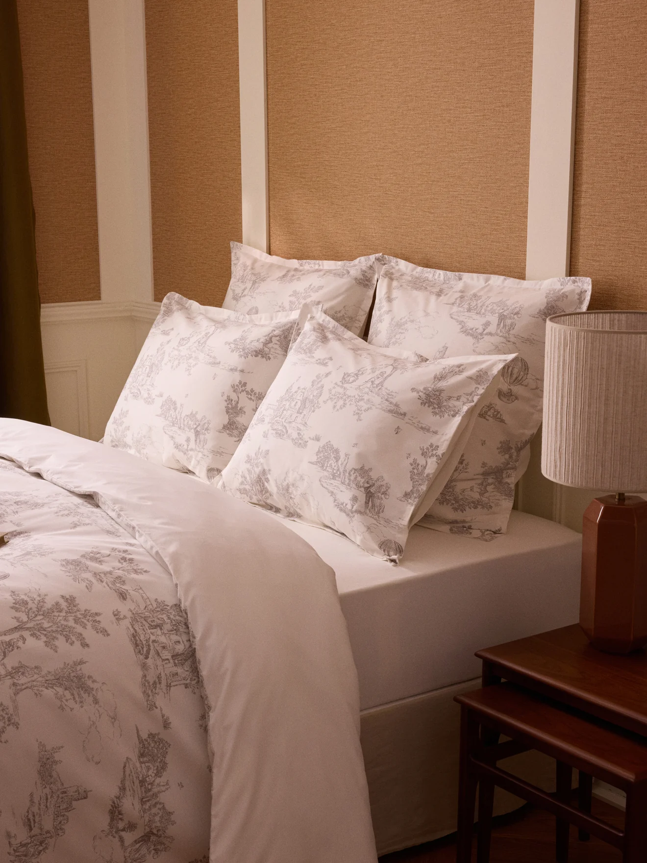 Taie d'oreiller percale de coton "Esprit Toile de Jouy" - Image 6
