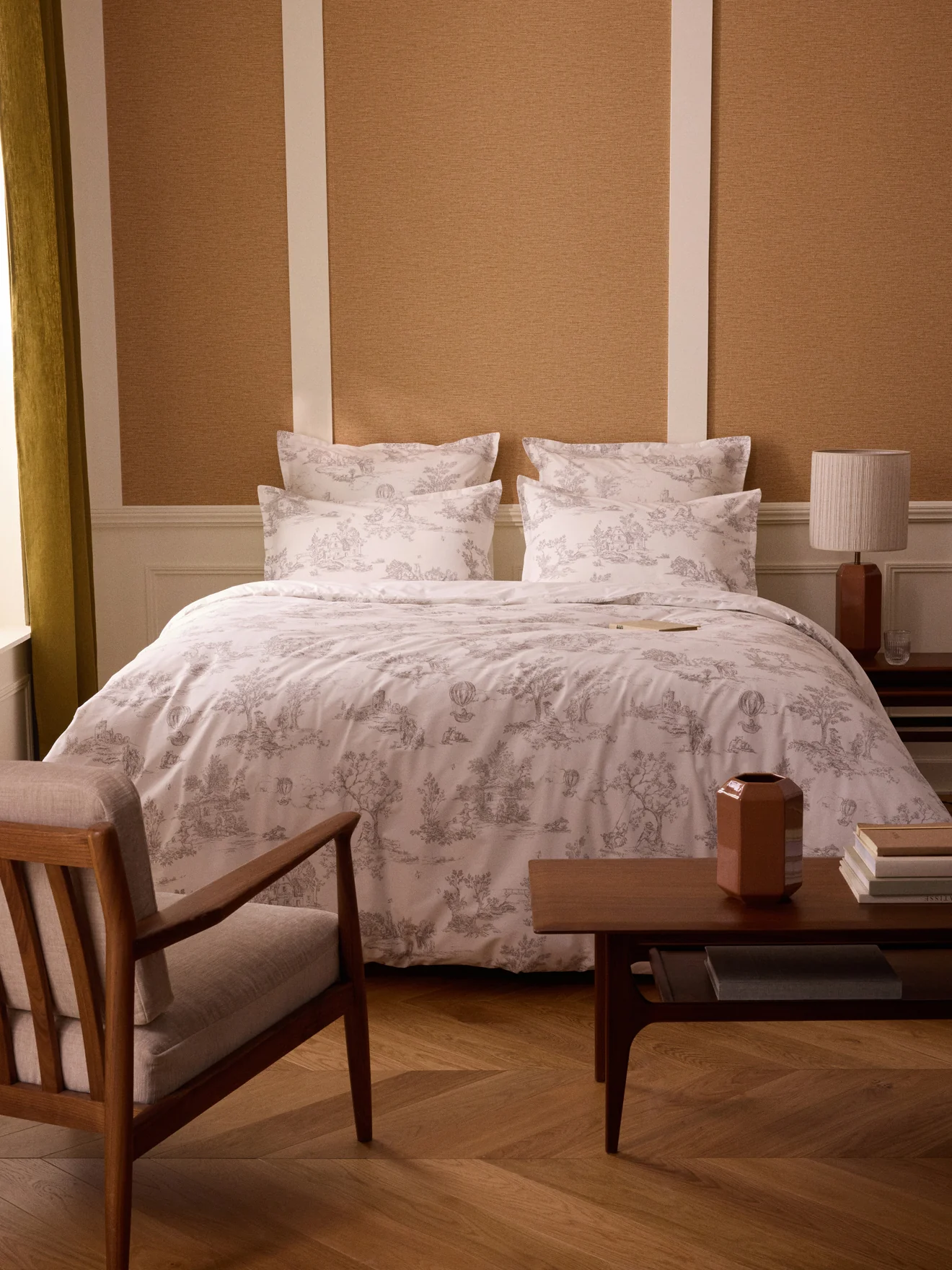 Taie d'oreiller percale de coton "Esprit Toile de Jouy" - Image 7