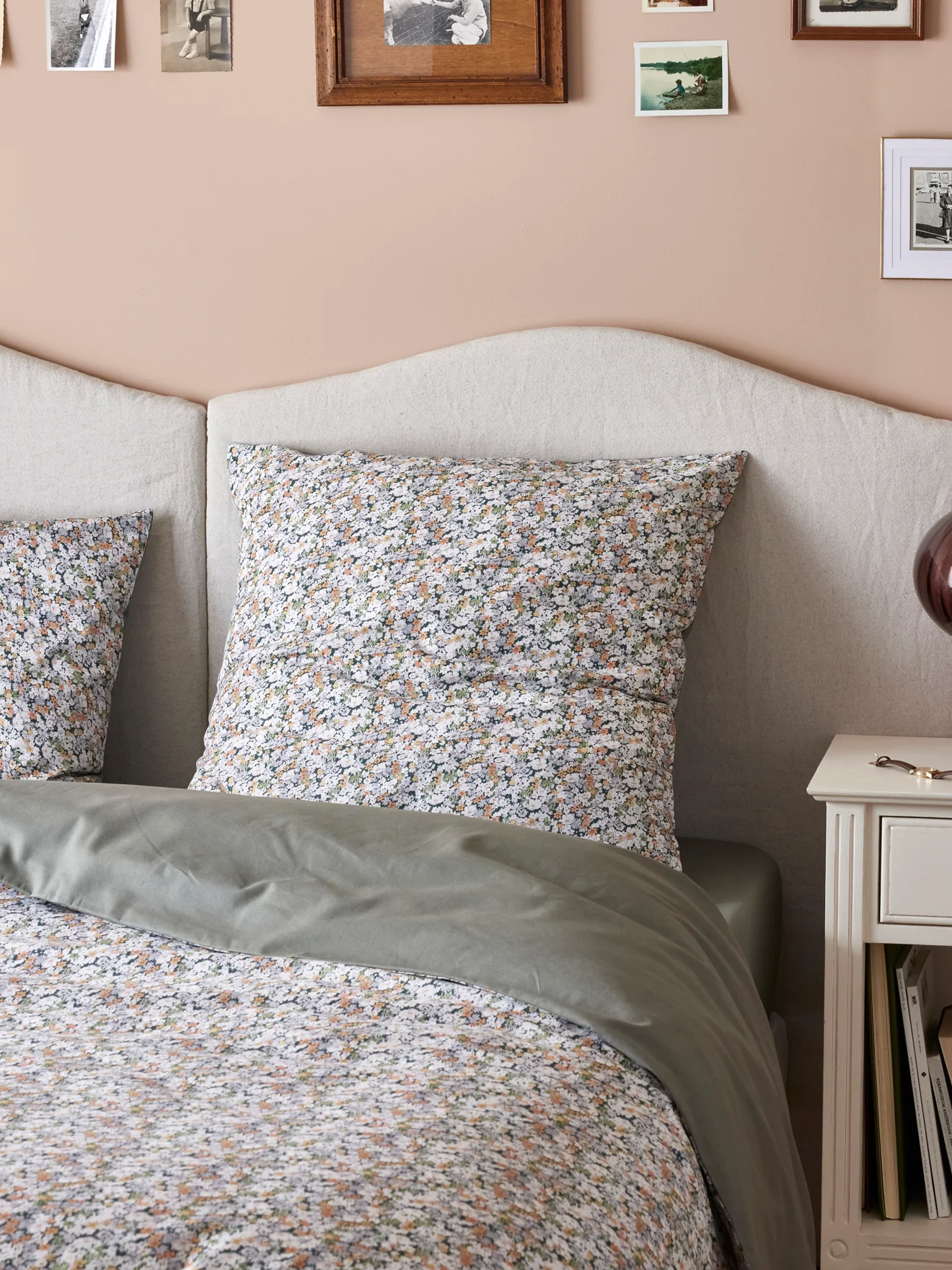 Taie d'oreiller percale de coton et tissu Liberty "Shasta" - Image 4