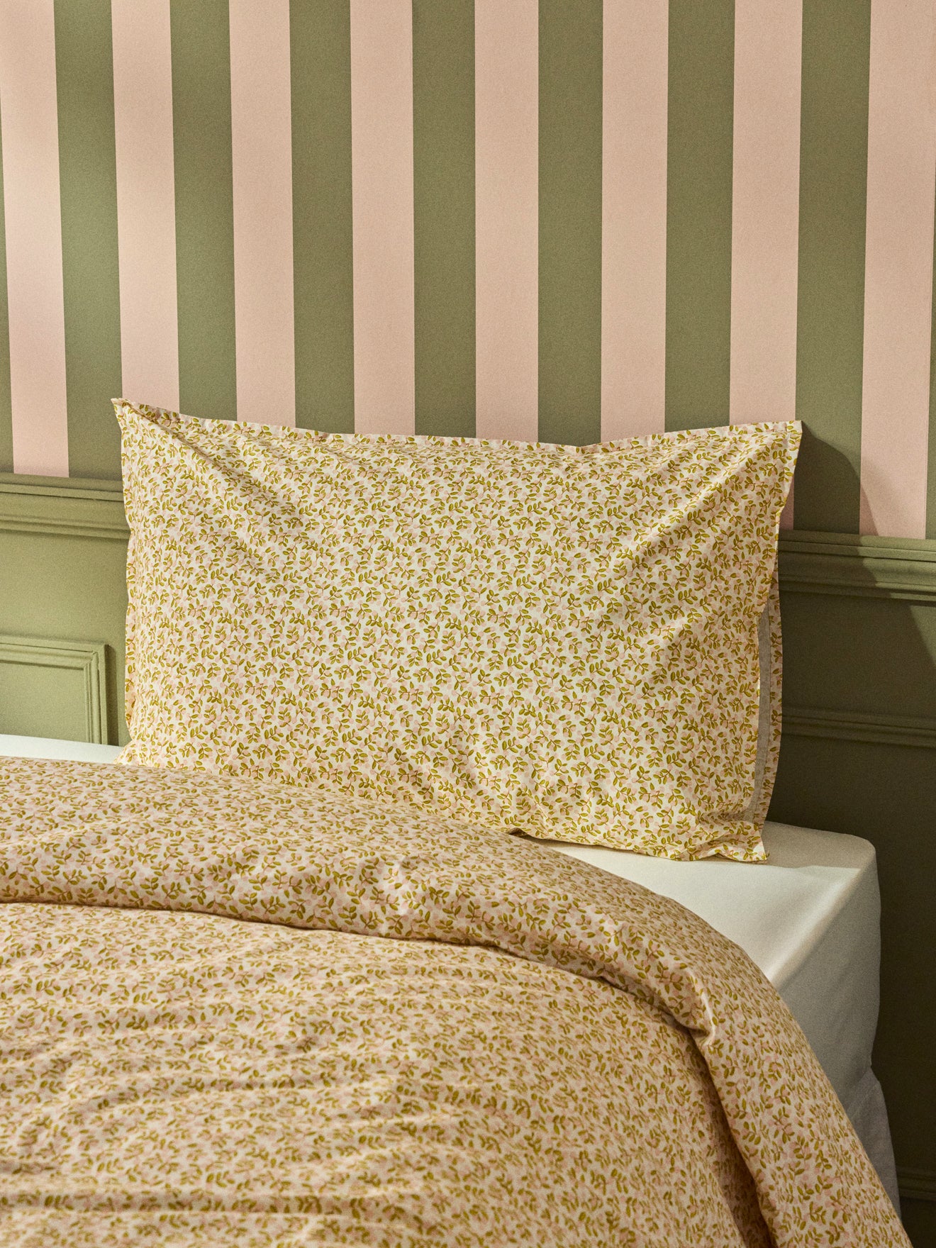 Taie d'oreiller percale de coton "Albertine" - Image 2