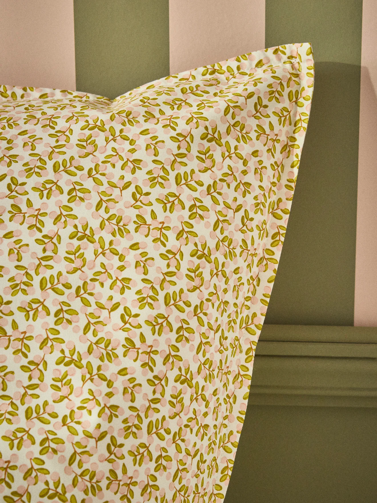 Taie d'oreiller percale de coton "Albertine" - Image 3