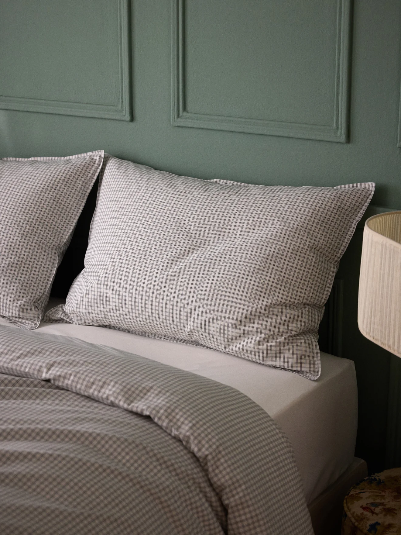 Taie d'oreiller percale de coton tissé teint  "Marin" - Image 16