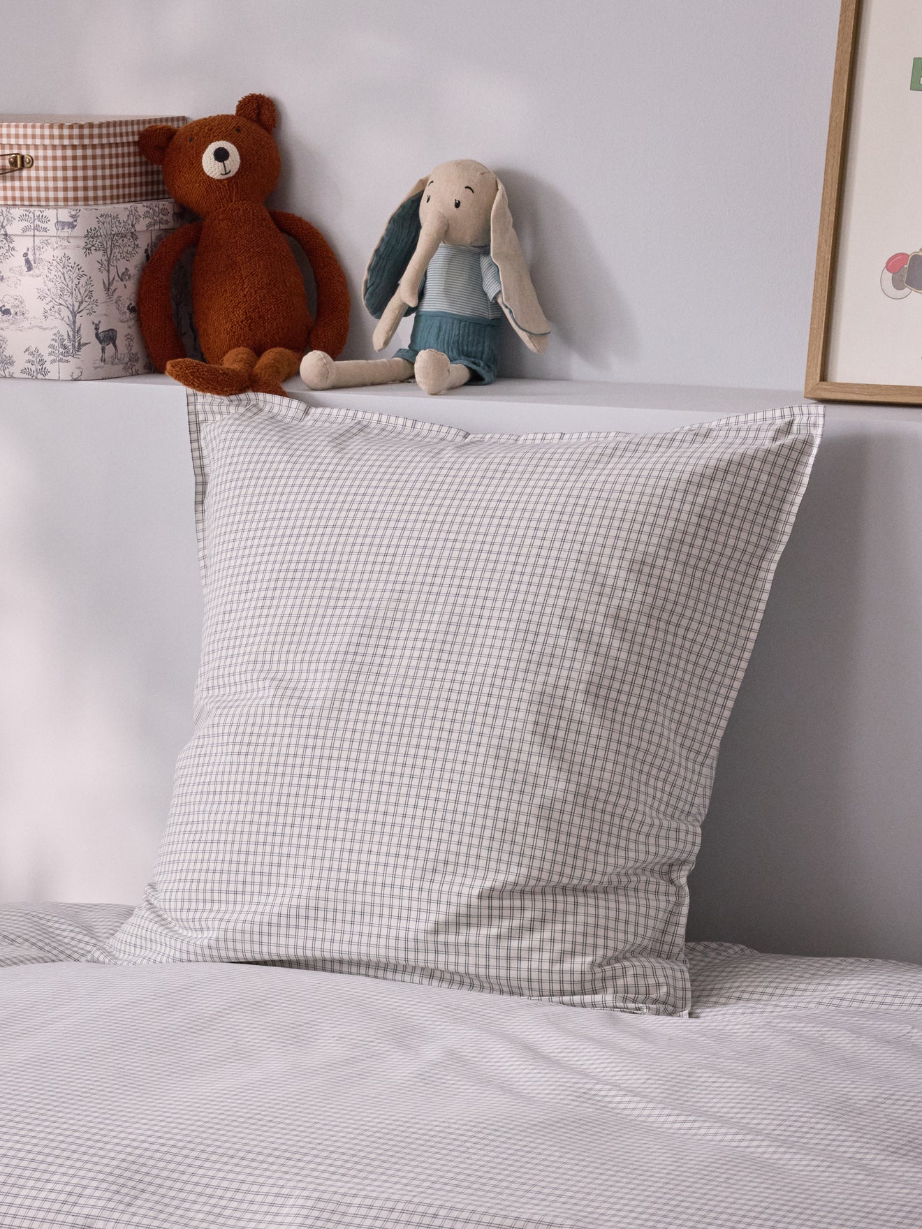 Taie d'oreiller percale de coton tissé teint  "Marin" - Image 17