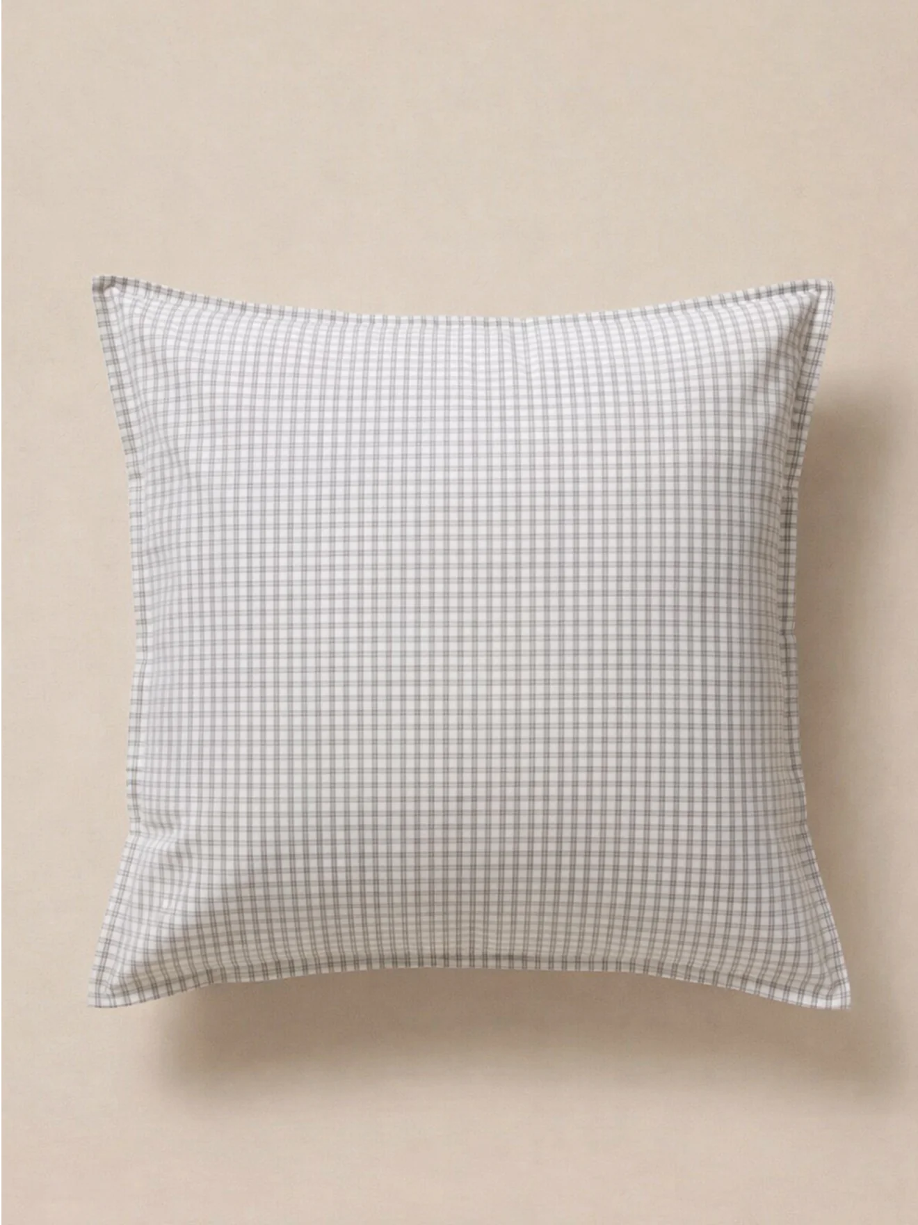 Taie d'oreiller percale de coton tissé teint  "Marin" - Image 2