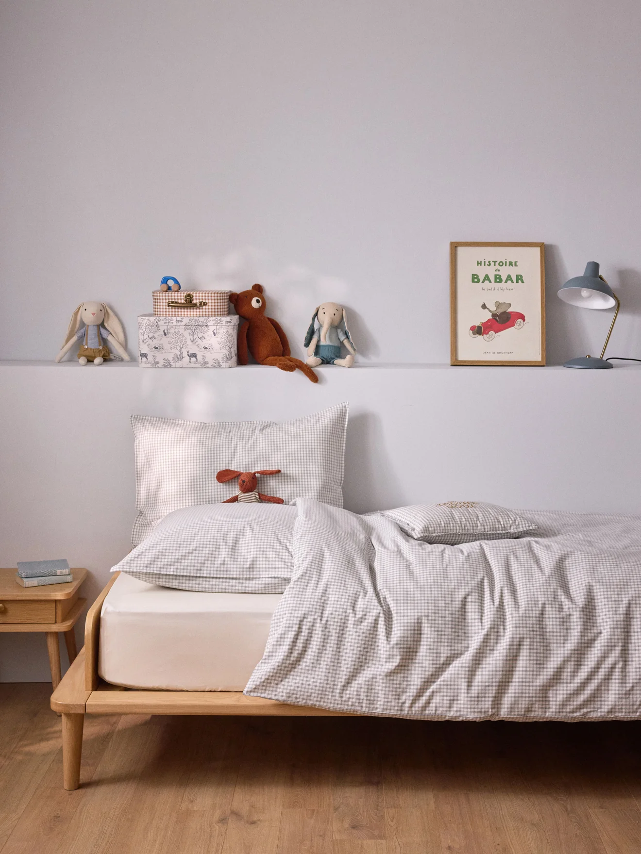 Taie d'oreiller percale de coton tissé teint  "Marin" - Image 9