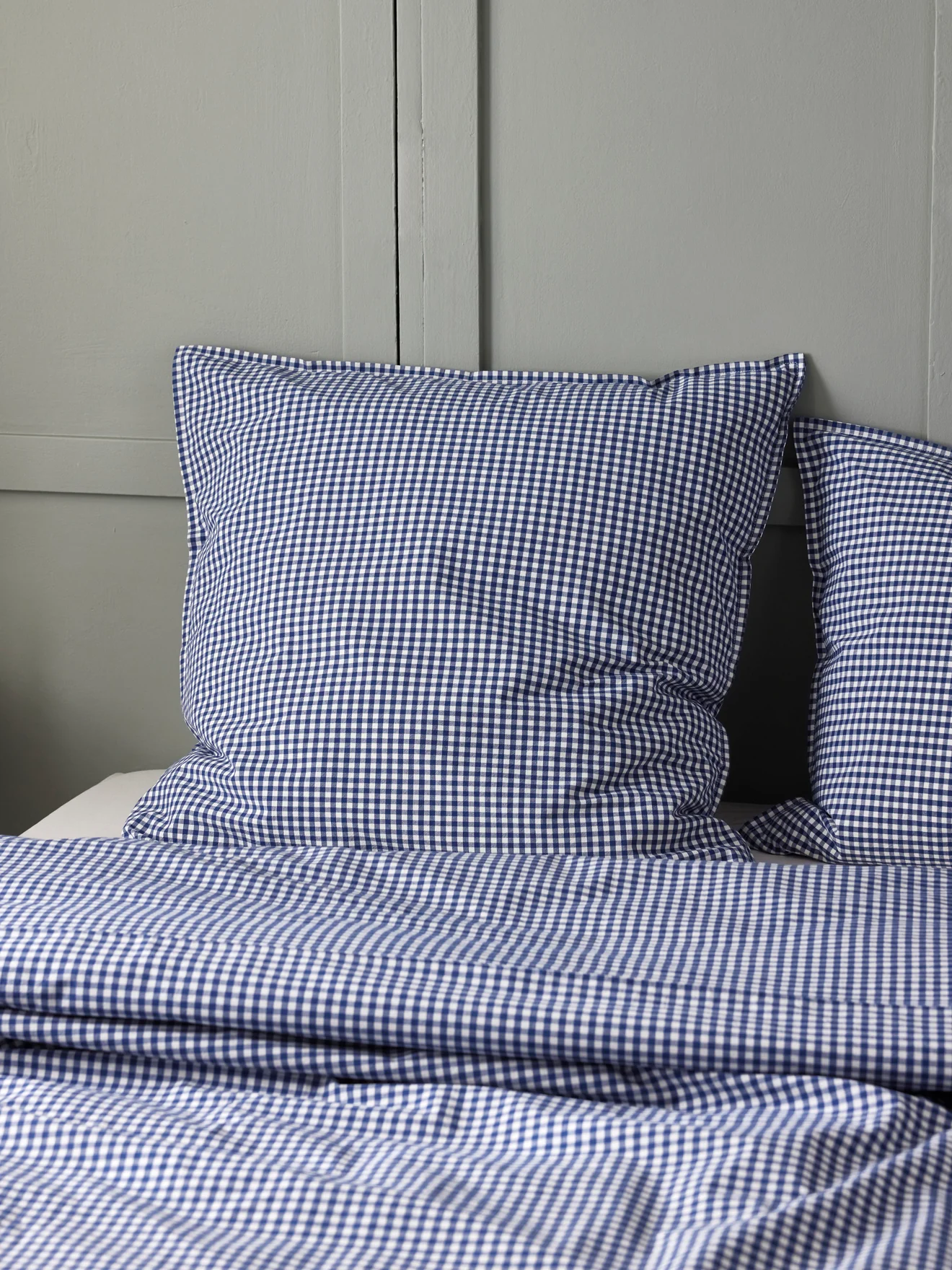 Taie d'oreiller percale de coton "Vichy"