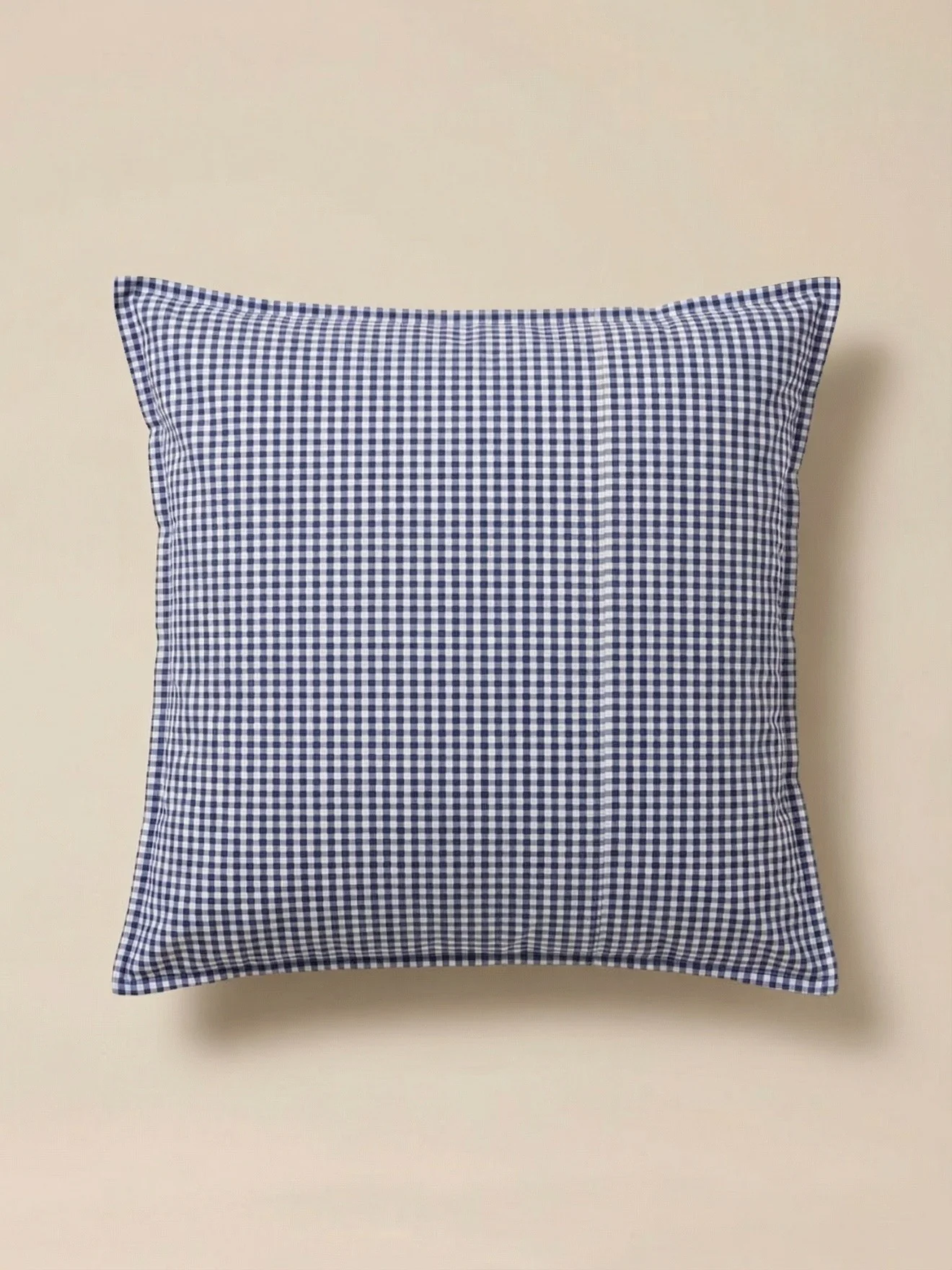 Taie d'oreiller percale de coton "Vichy" - Image 2