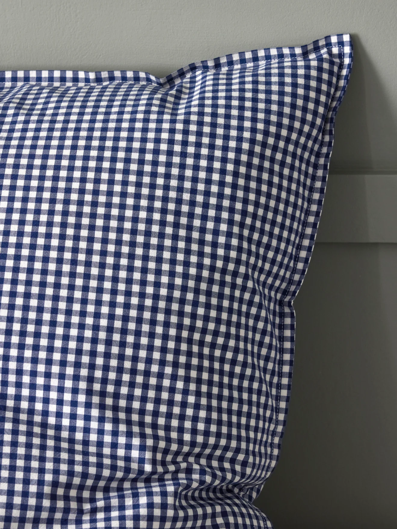 Taie d'oreiller percale de coton "Vichy" - Image 3