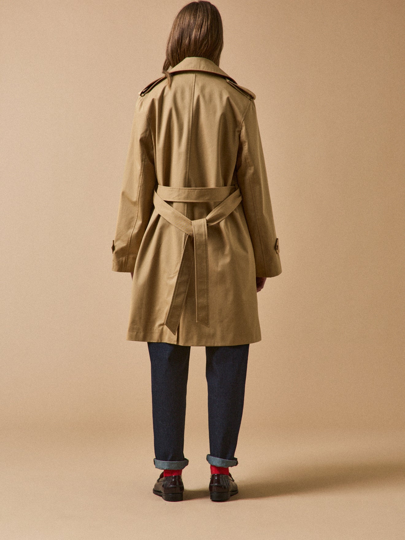 Trench long coton biologique femme - Image 3