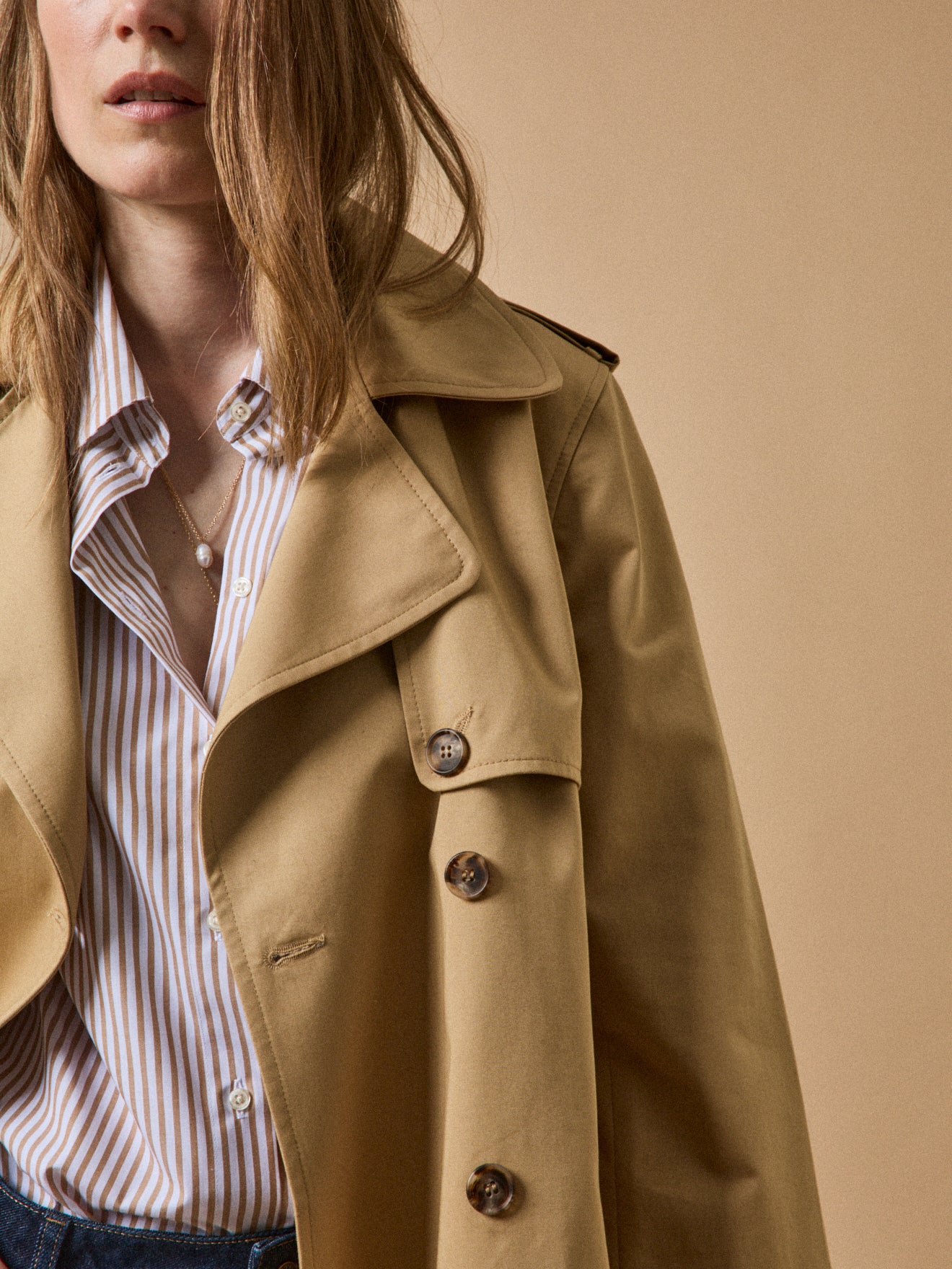 Trench long coton biologique femme - Image 5