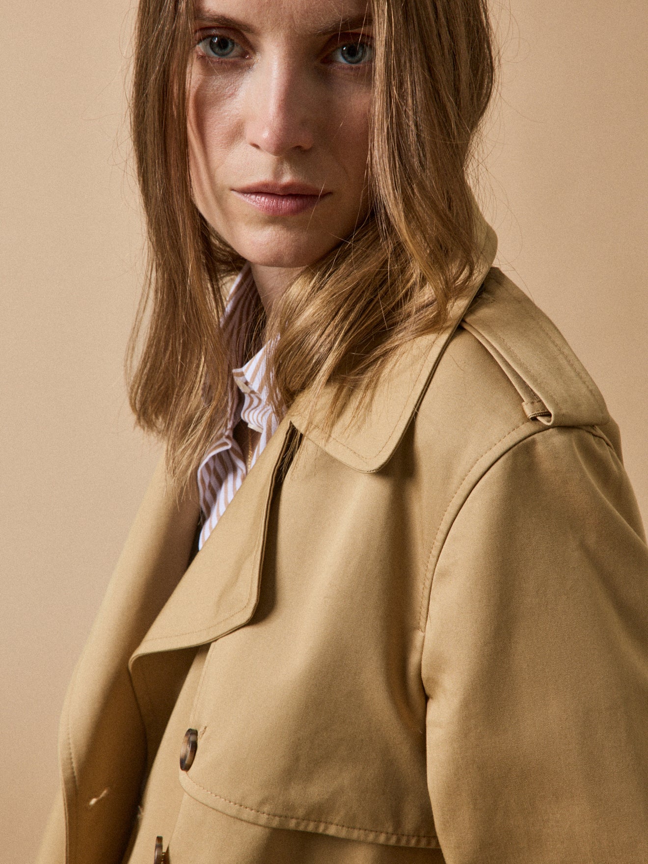Trench long coton biologique femme - Image 6