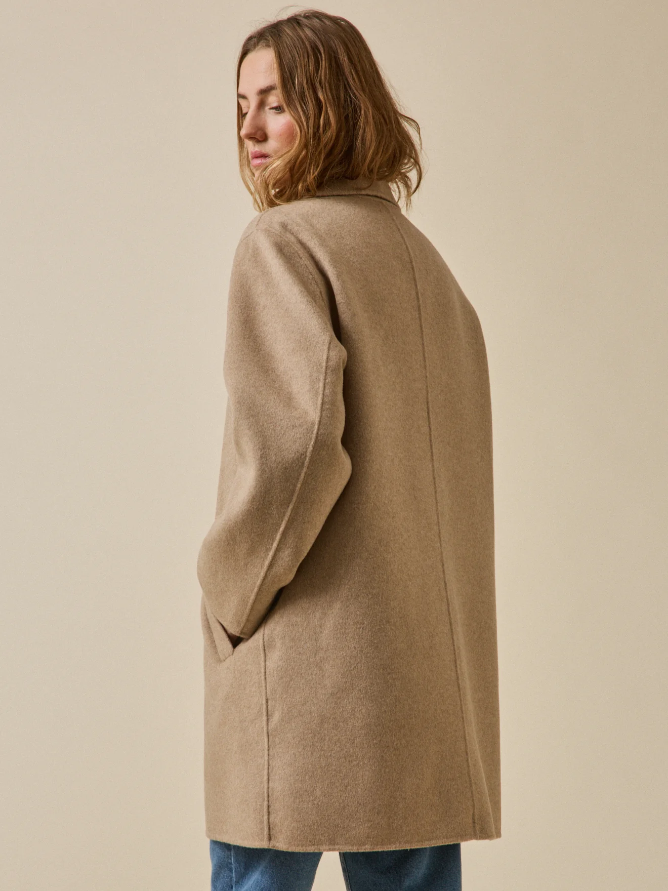 Manteau lainage double face femme - Image 2