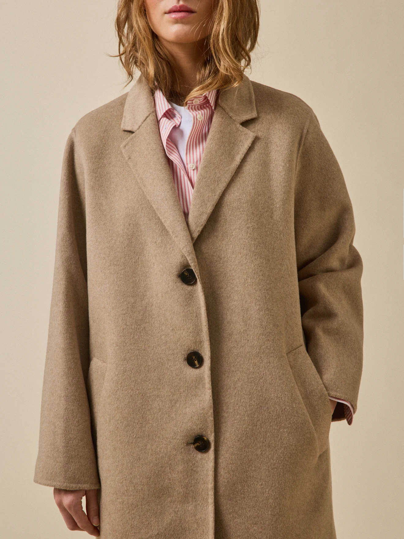 Manteau lainage double face femme - Image 3