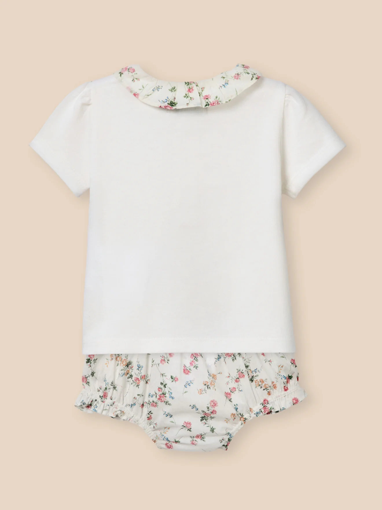 Ensemble T-shirt et bloomer en tissu liberty Bébé - Image 3