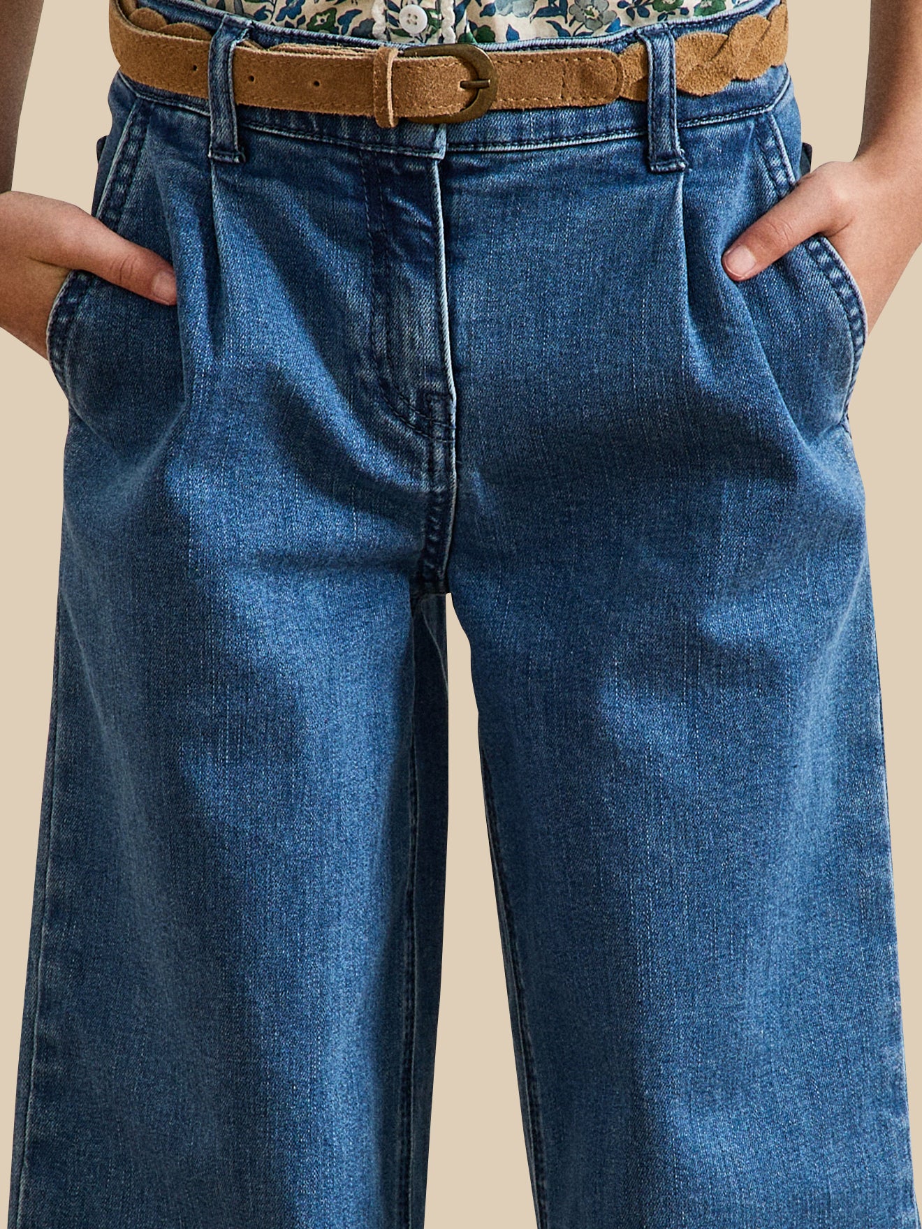 Pantalon large en denim - Collection Junior - Image 3