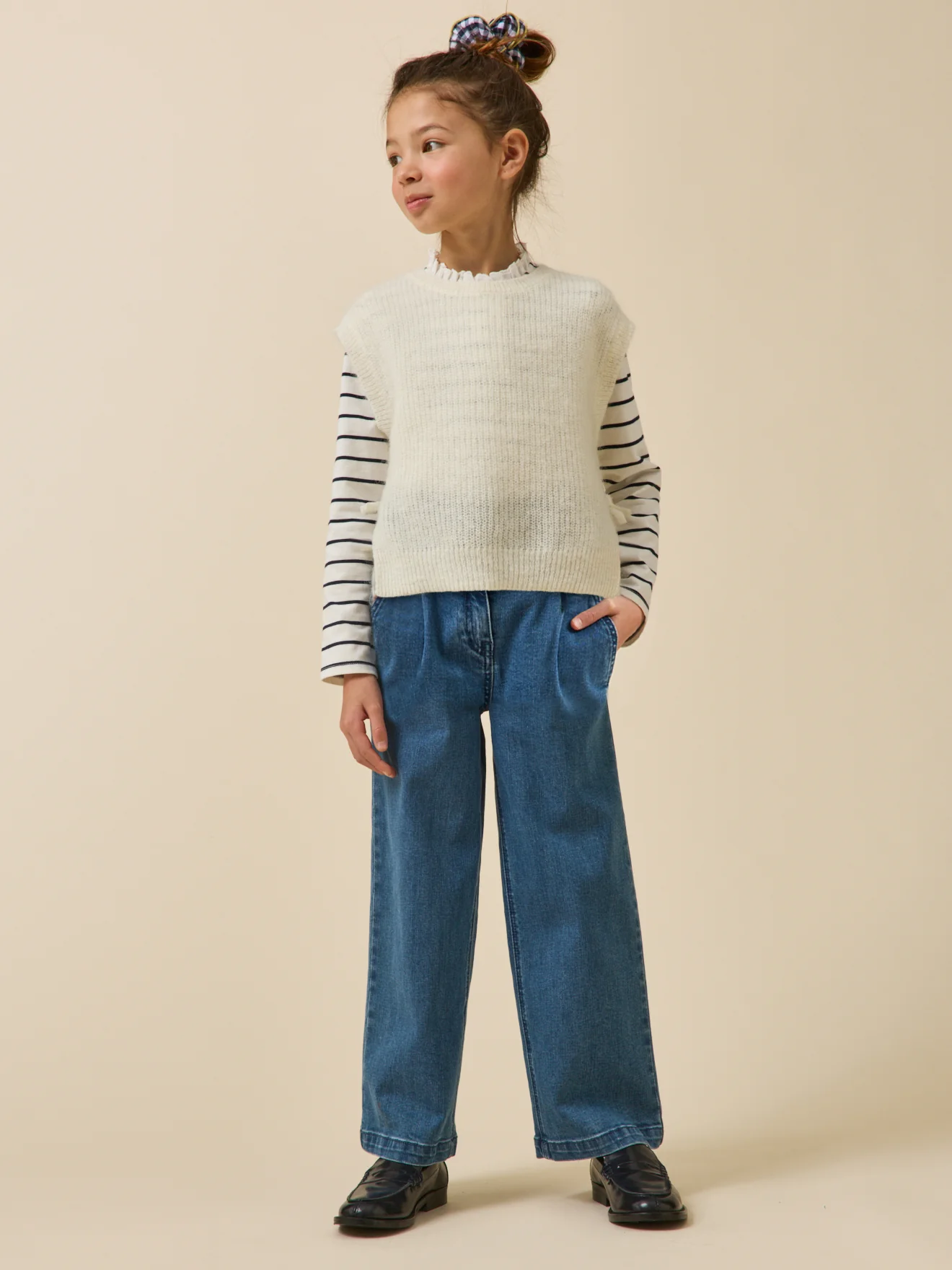 Pantalon large en denim - Collection Junior - Image 6