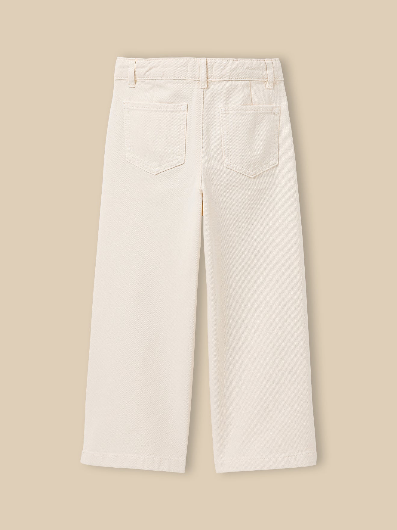 Pantalon large Fille en denim couleur - Collection Junior - Image 2